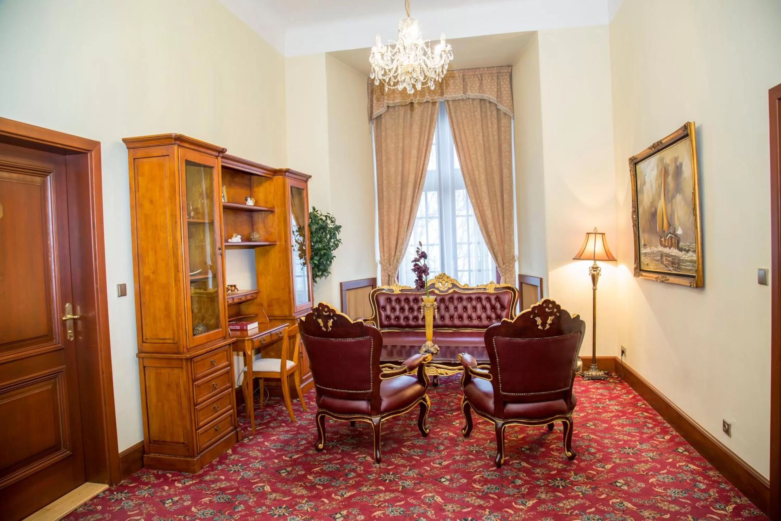 Seating area in Chateau Zbiroh