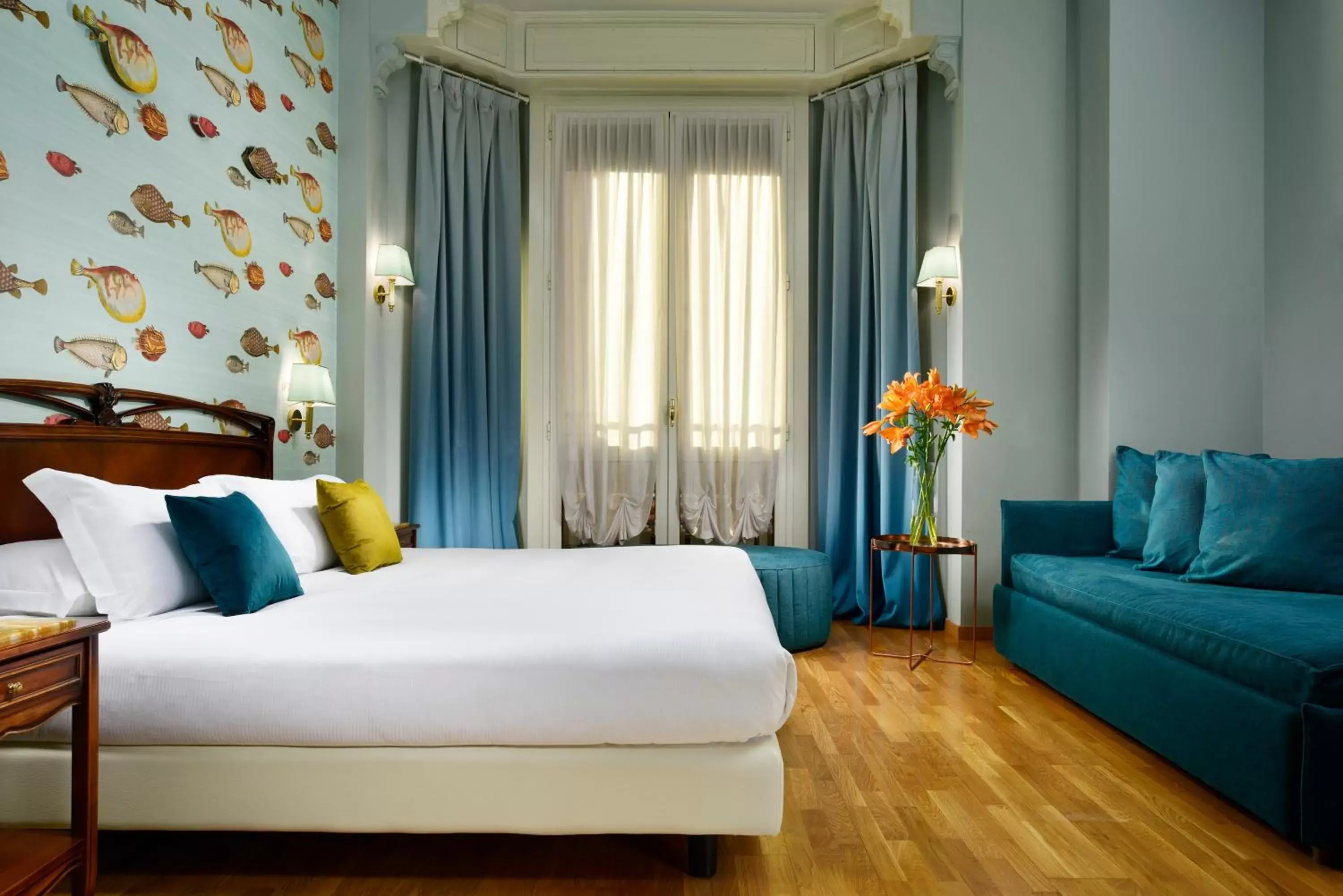 Photo of the whole room, Bed in Hotel Continental Genova Photo of the whole room, Bed in Hotel Continental Genova