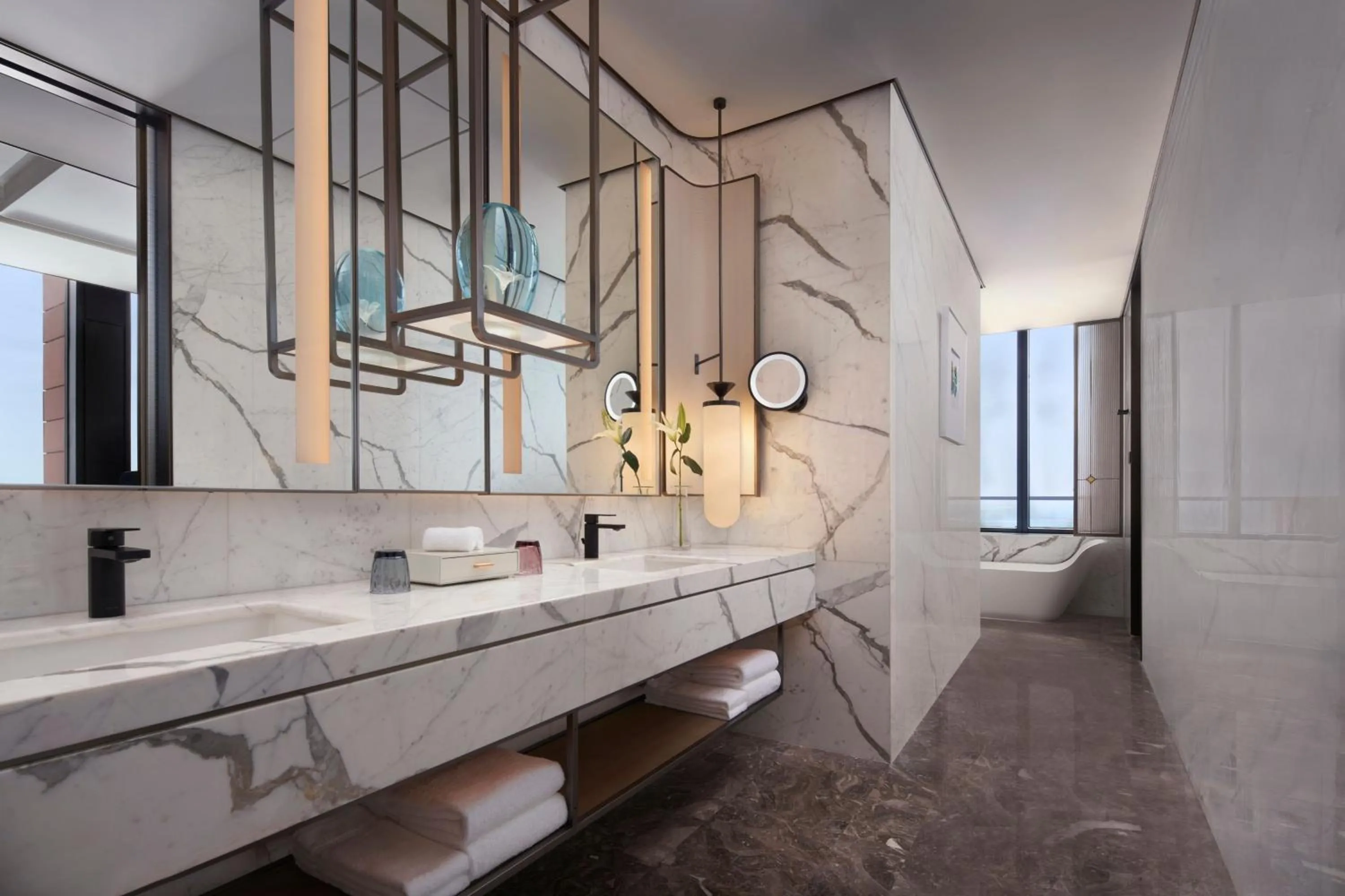 Bathroom in Tianjin Marriott Hotel National Convention and Exhibition Center