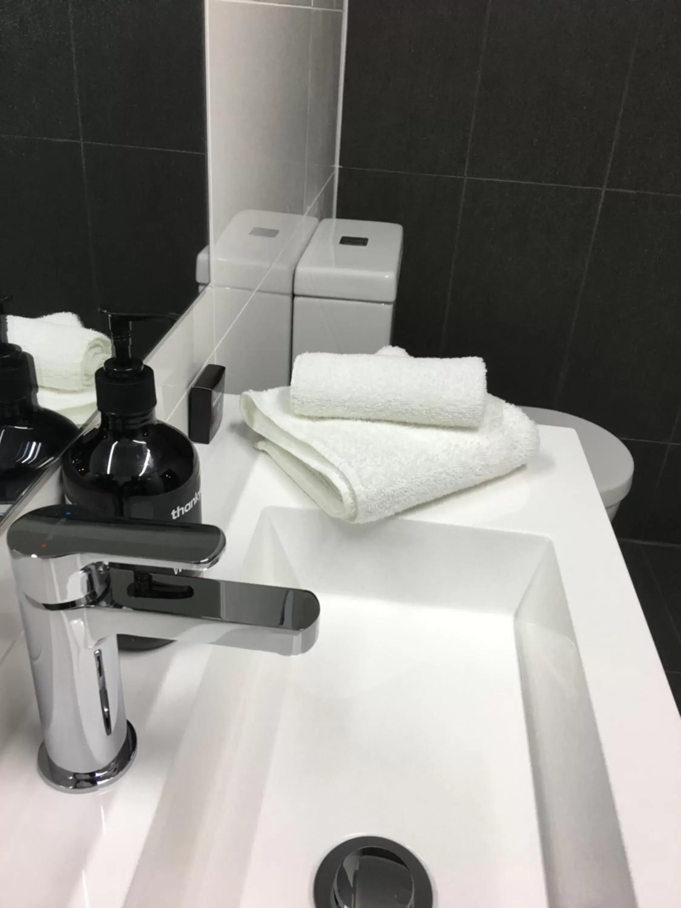 Bathroom in Black Forest Motel