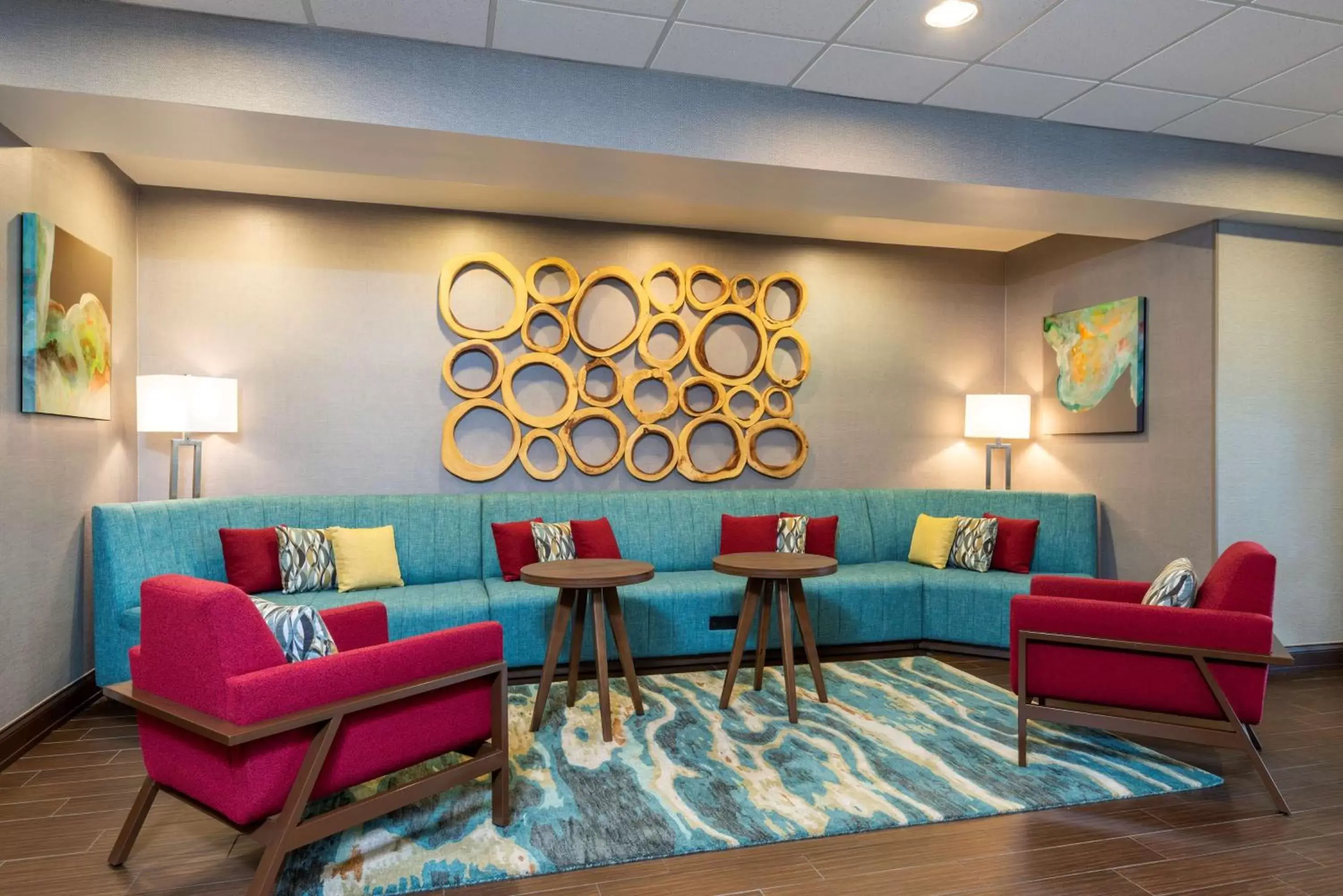 Lobby or reception, Seating Area in Hampton Inn & Suites Fort Myers-Colonial Boulevard