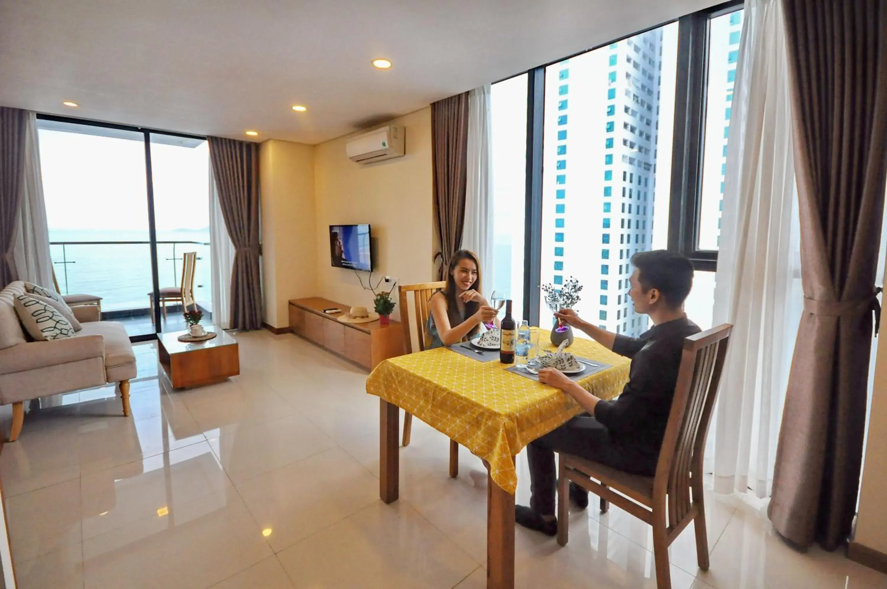 Seating Area in Holi Beach Hotel & Apartments