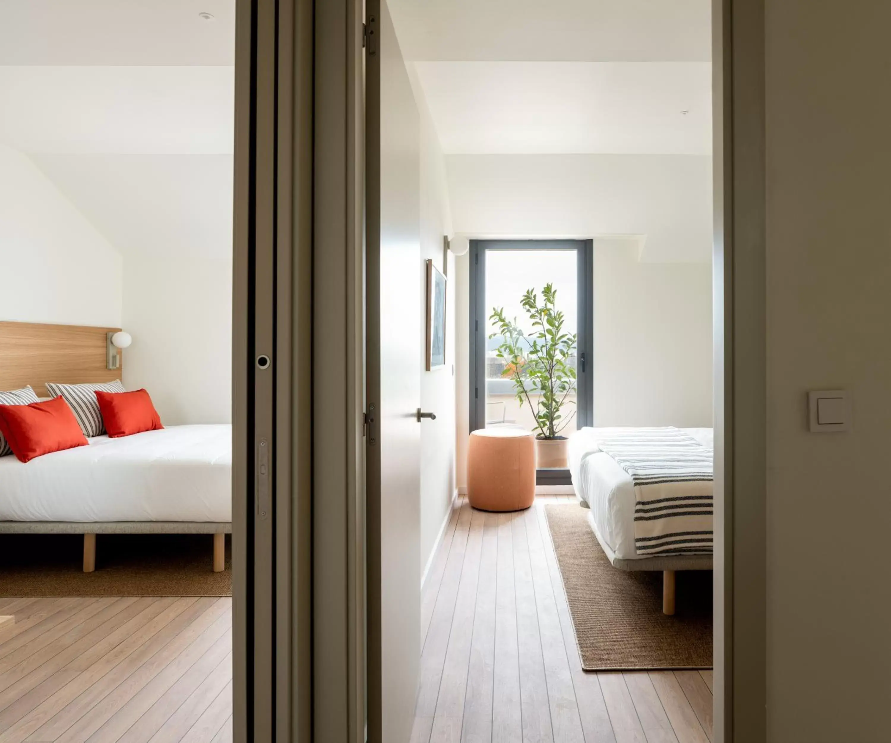 Bed in Apartahotel Líbere Vitoria Bed in Apartahotel Líbere Vitoria