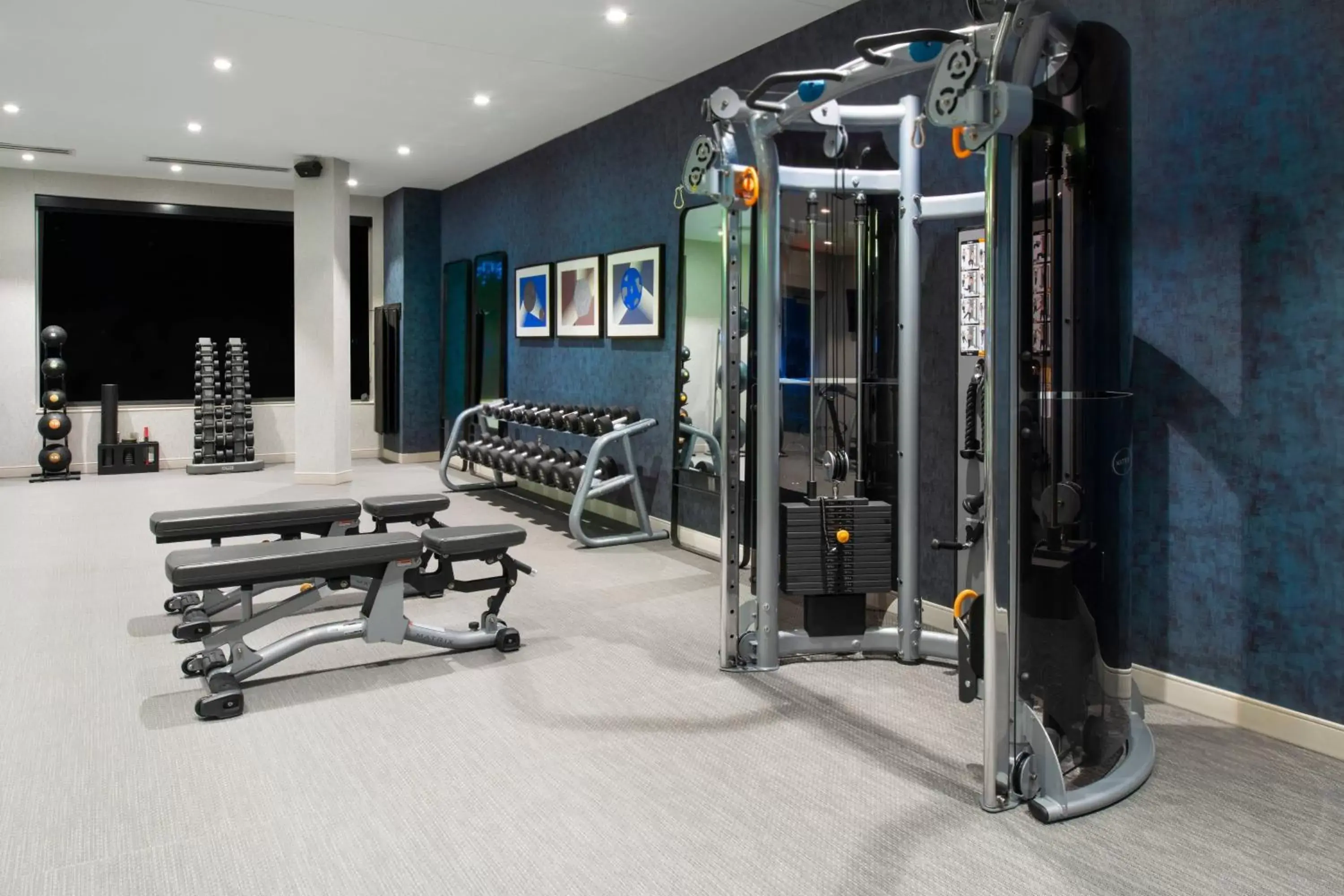 Fitness centre/facilities in Renaissance Boston Patriot Place Hotel