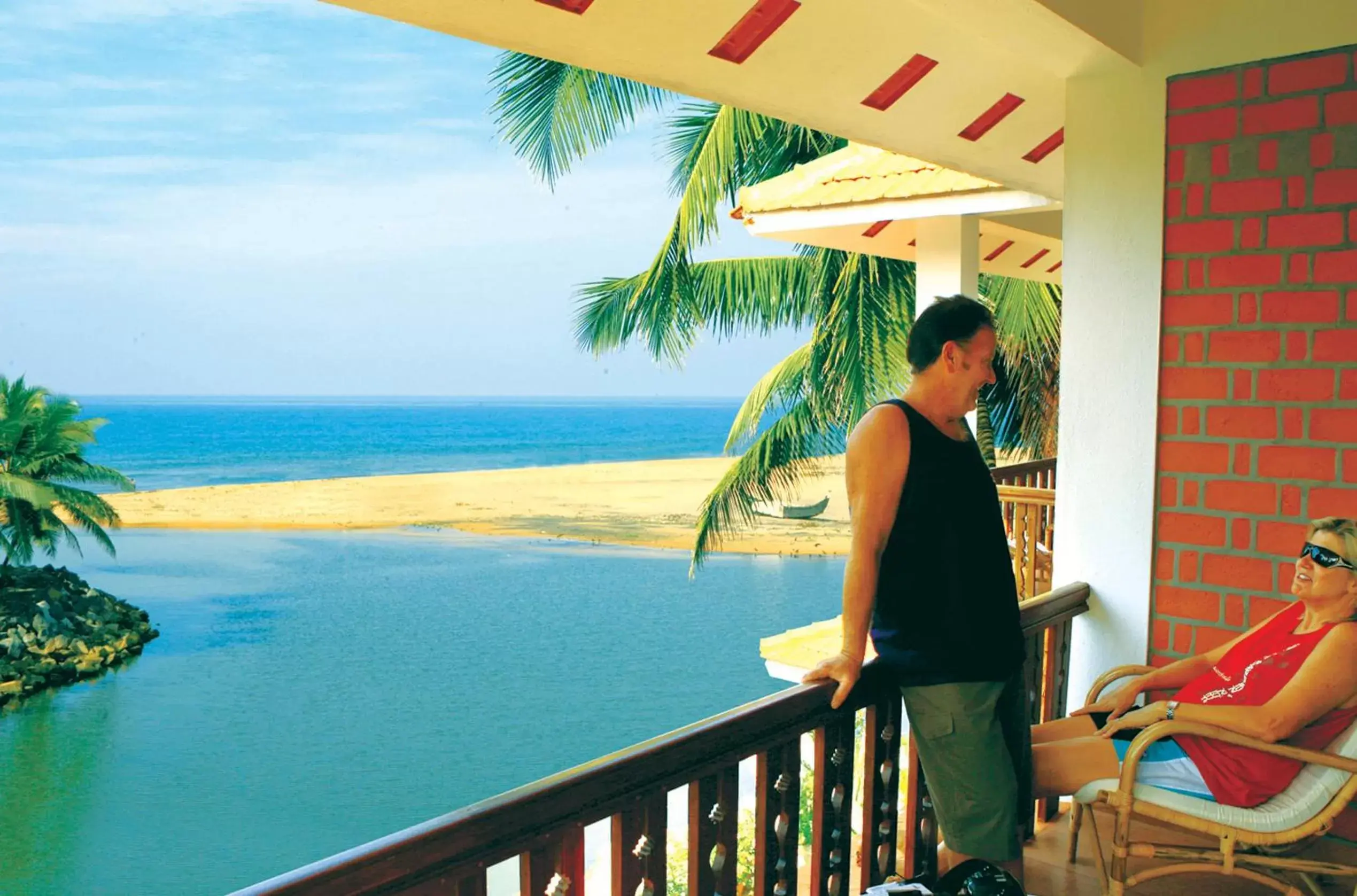 Balcony/Terrace in Beach and Lake Ayurvedic Resort