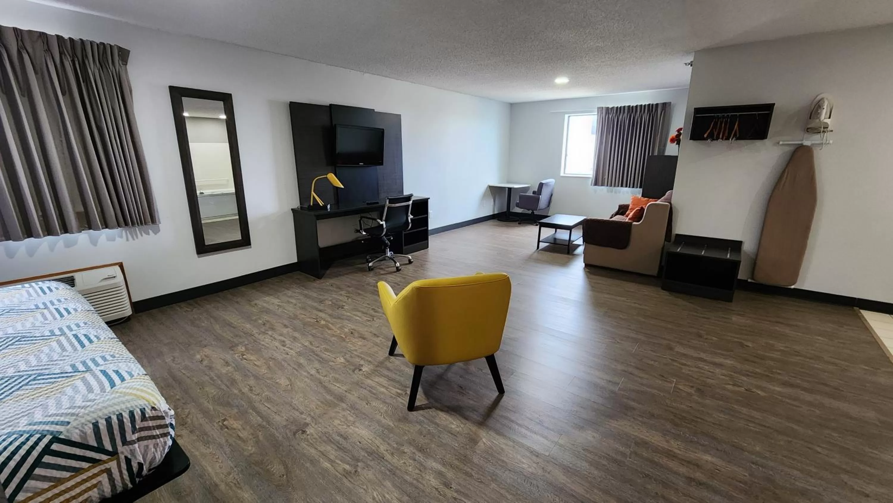 Bed in Motel 6-Kewanee, IL