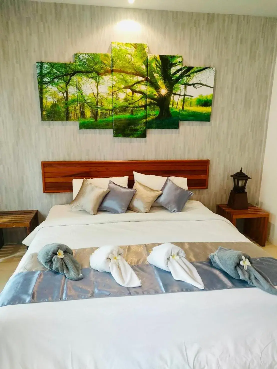 Bed in Andawa Lanta Resort