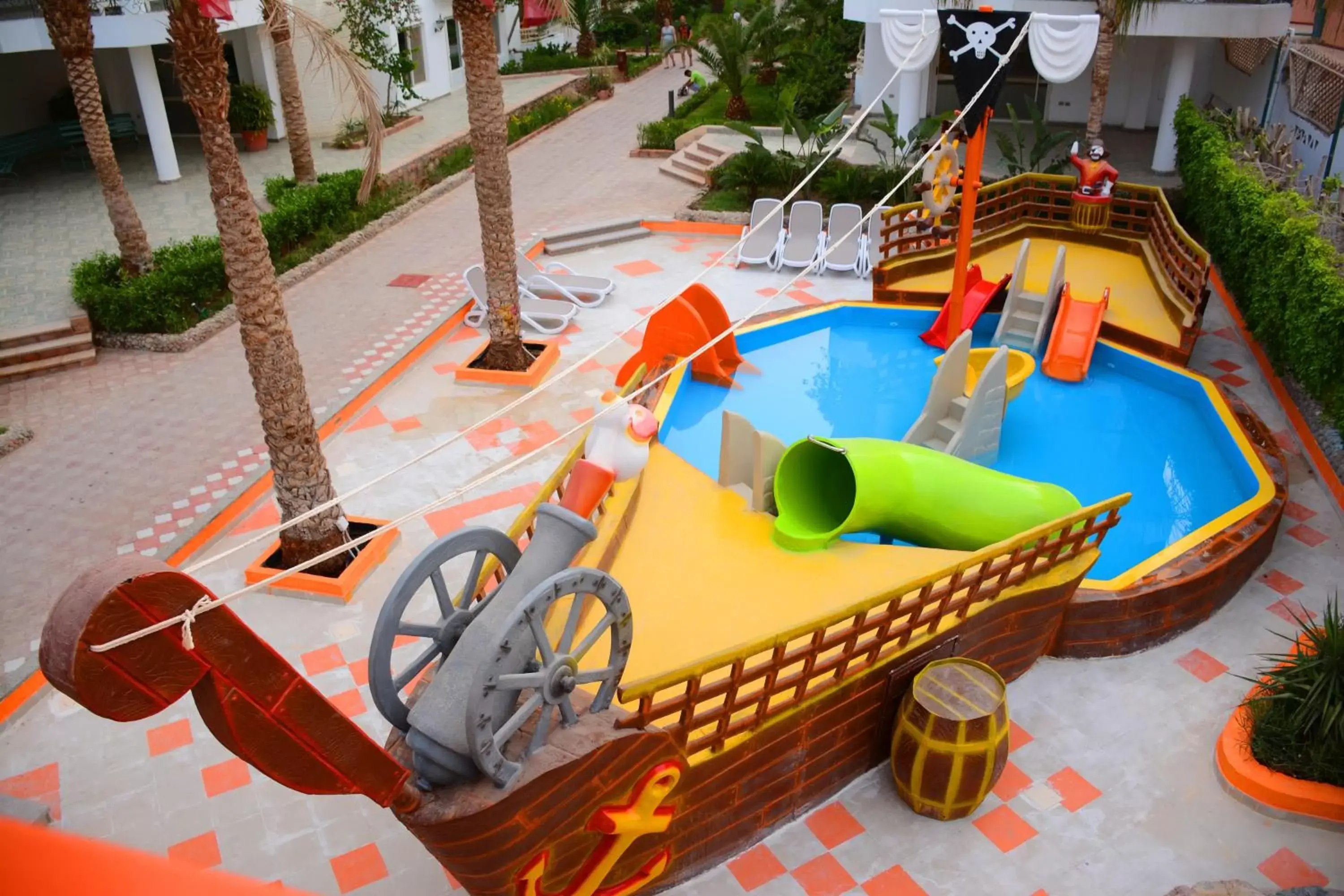 Aqua park in MinaMark Beach Resort for Families and Couples Only