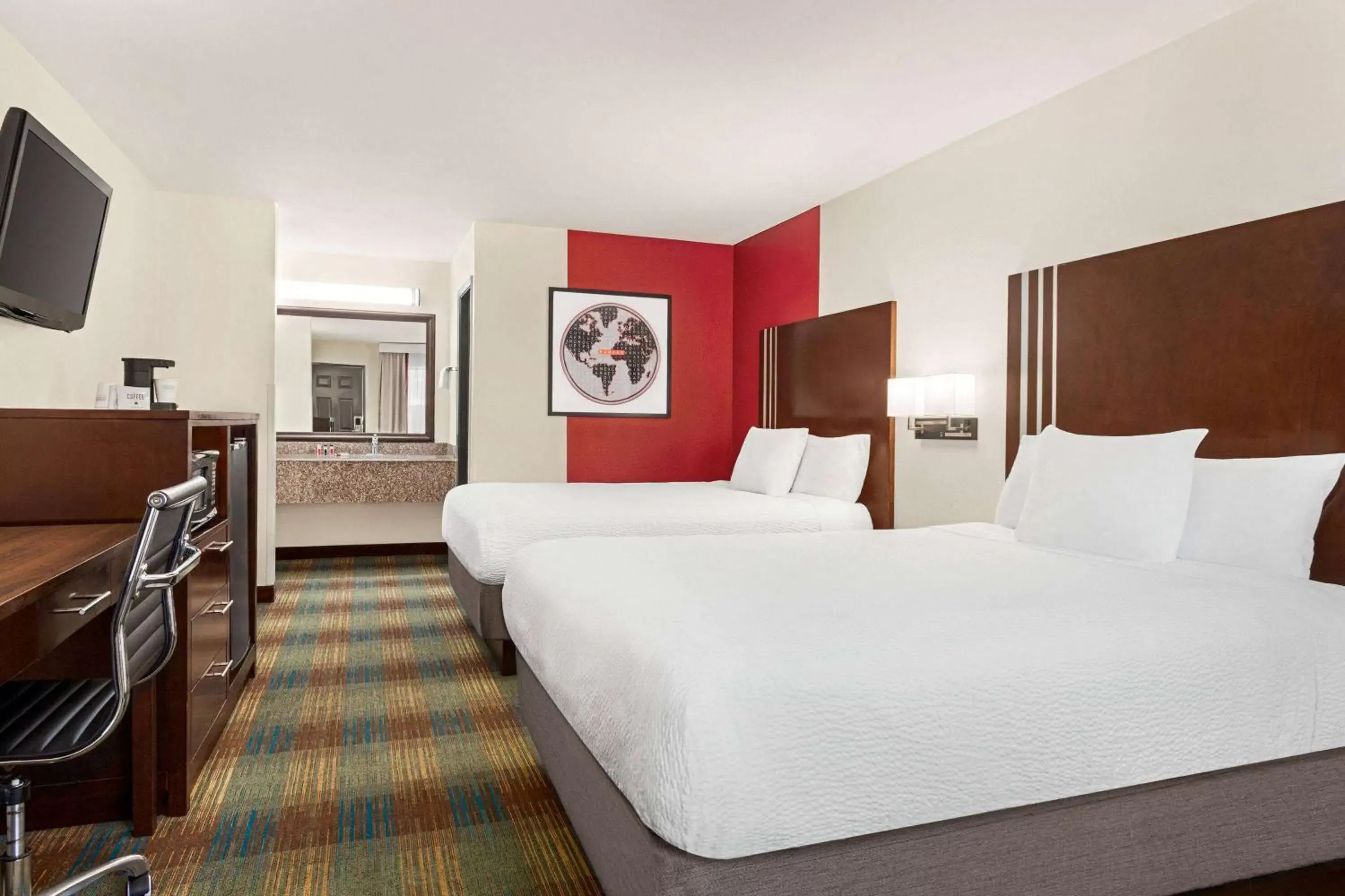 Bed in Ramada by Wyndham San Antonio Near SeaWorld - Lackland AFB Bed in Ramada by Wyndham San Antonio Near SeaWorld - Lackland AFB