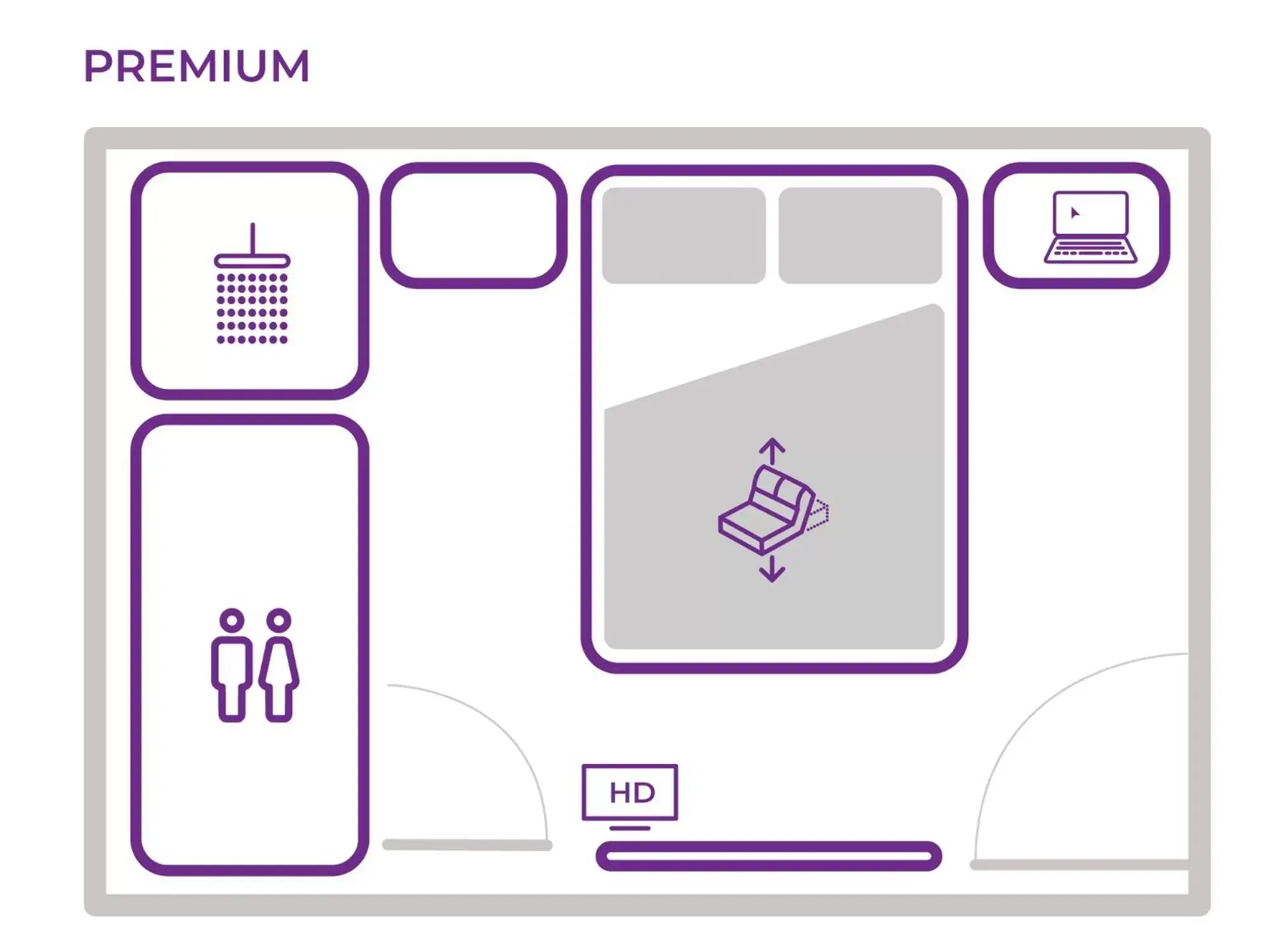 Floor Plan in YOTEL Edinburgh