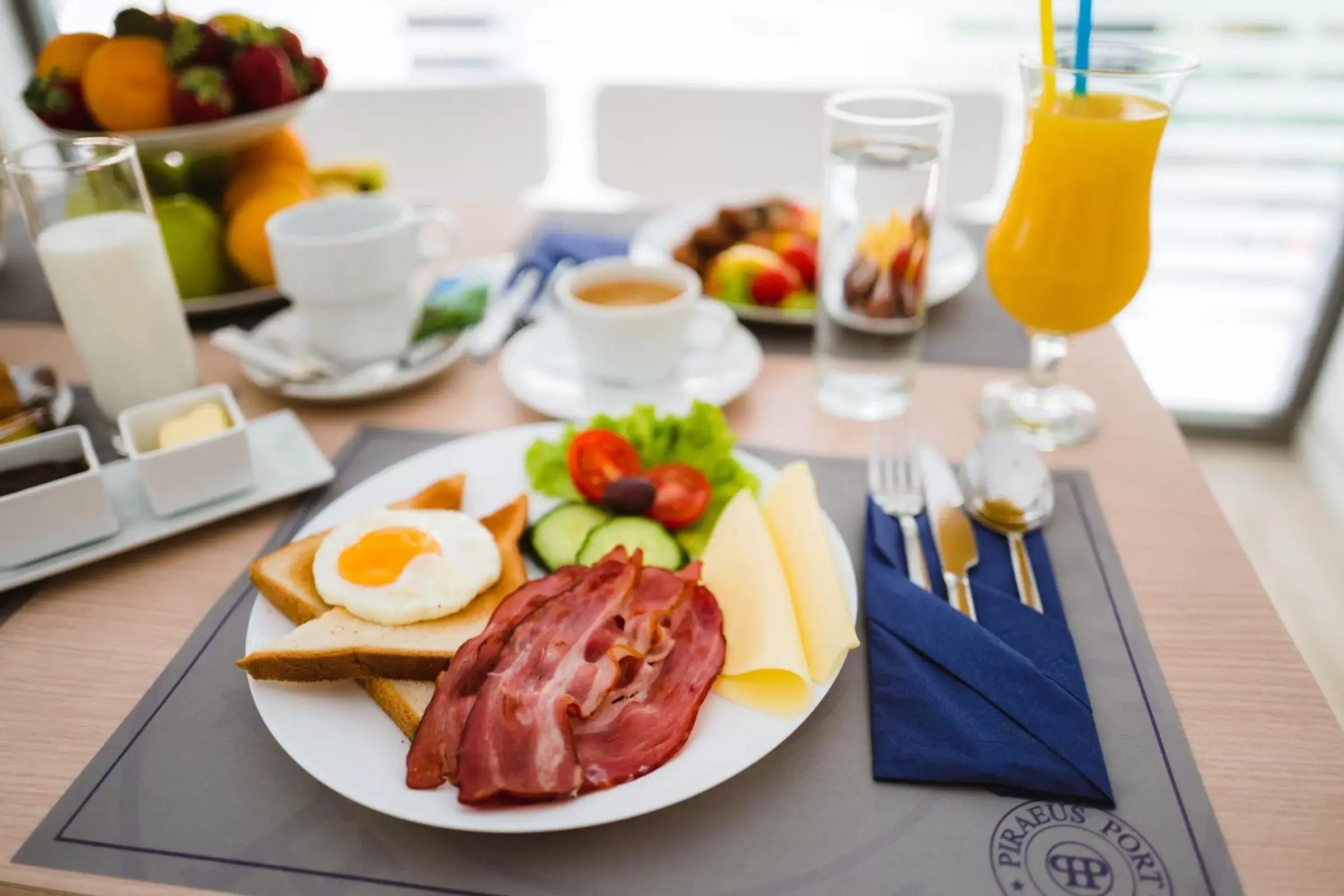 Food close-up in Piraeus Port Hotel