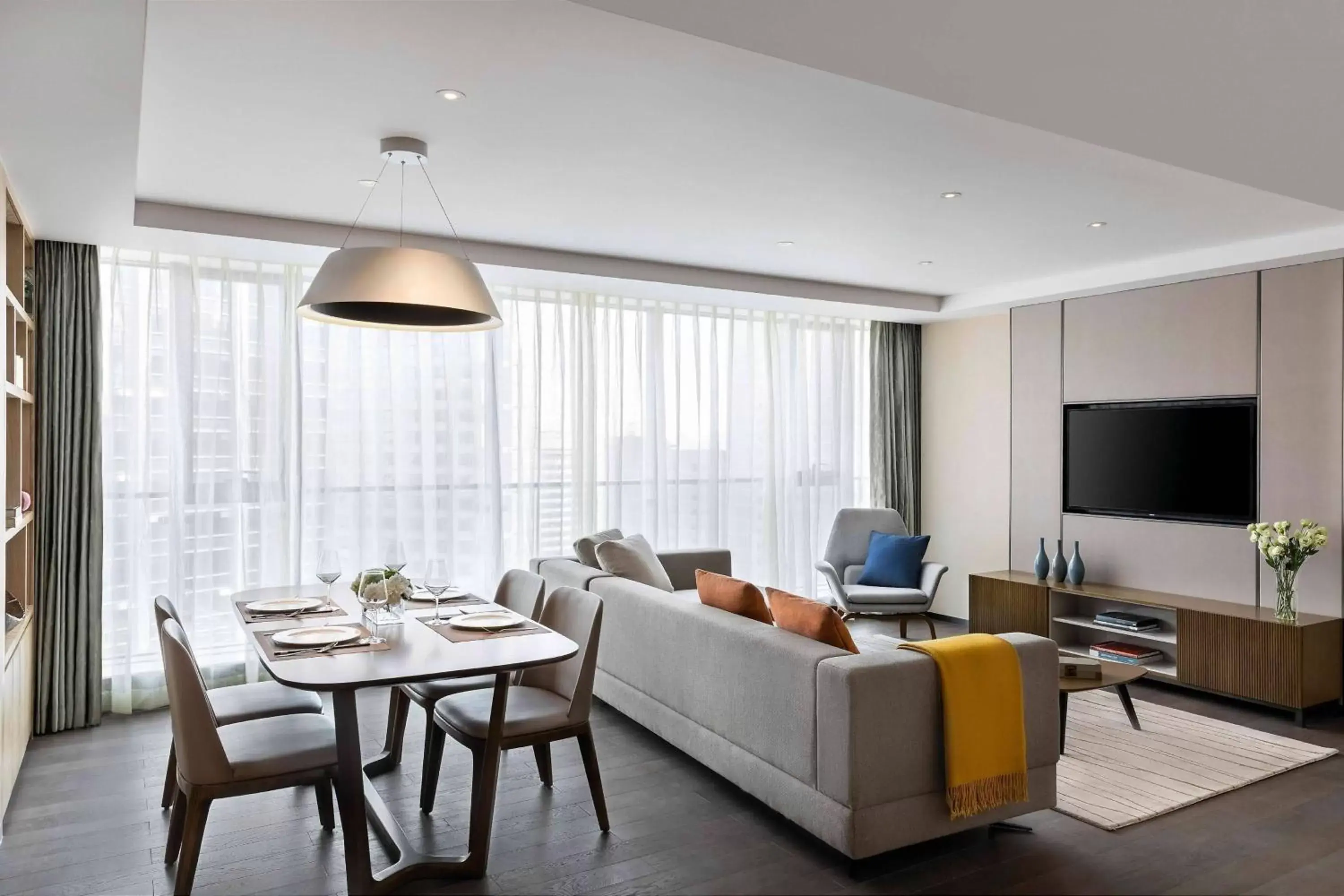 Living room, Seating Area in Marriott Executive Apartments Chongqing