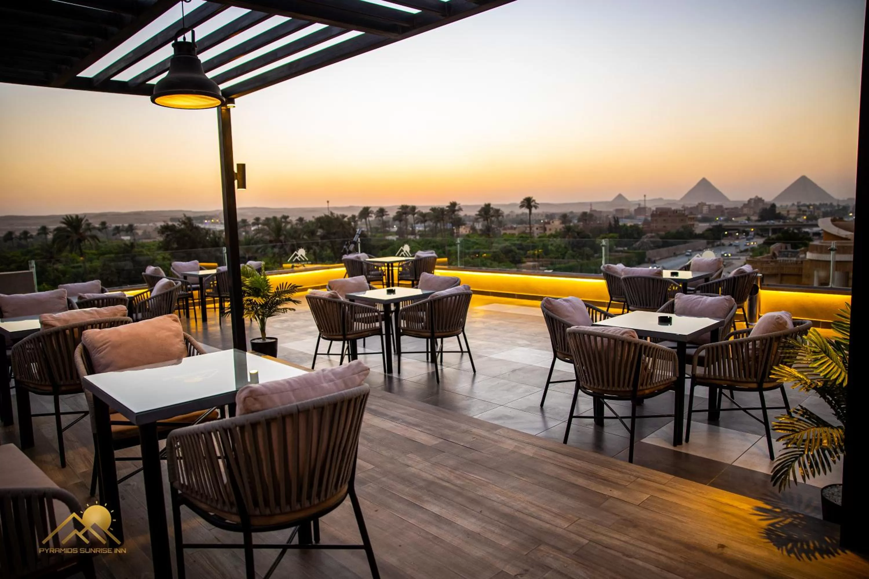 Patio in Pyramids sunrise inn