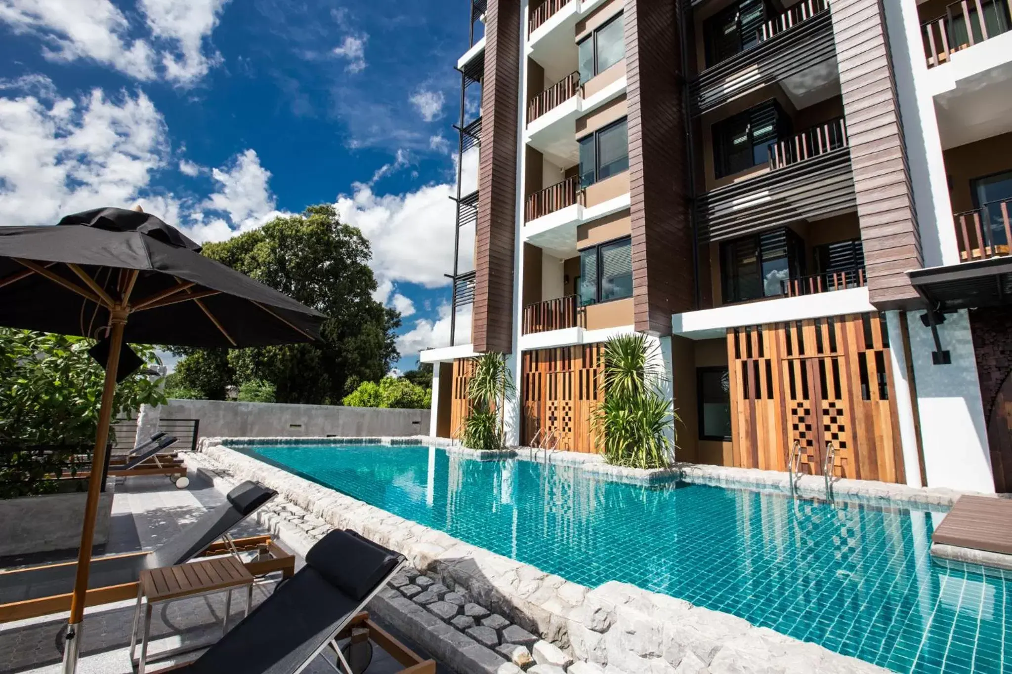 Property building, Swimming Pool in Natee The Riverfront Hotel Kanchanaburi