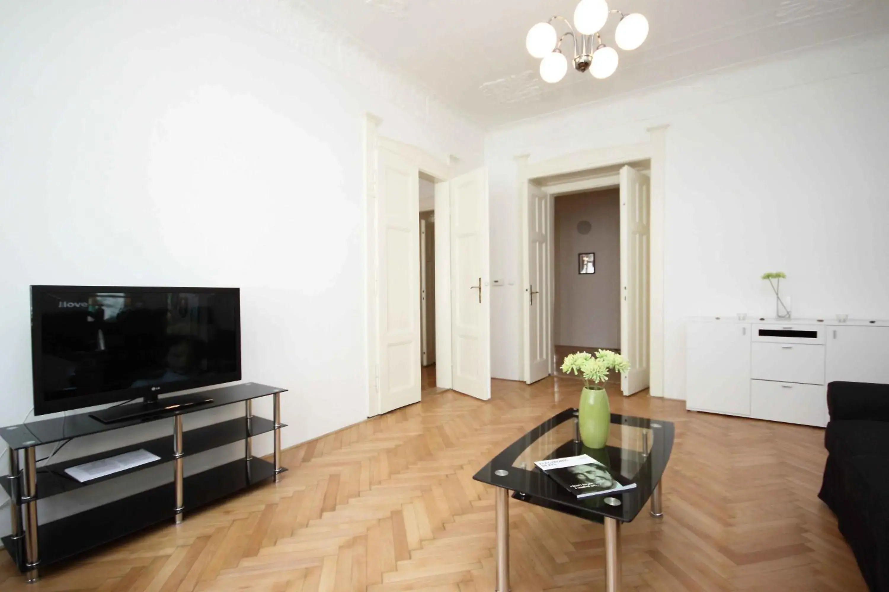 TV and multimedia, TV/Entertainment Center in Prague Central Exclusive Apartments