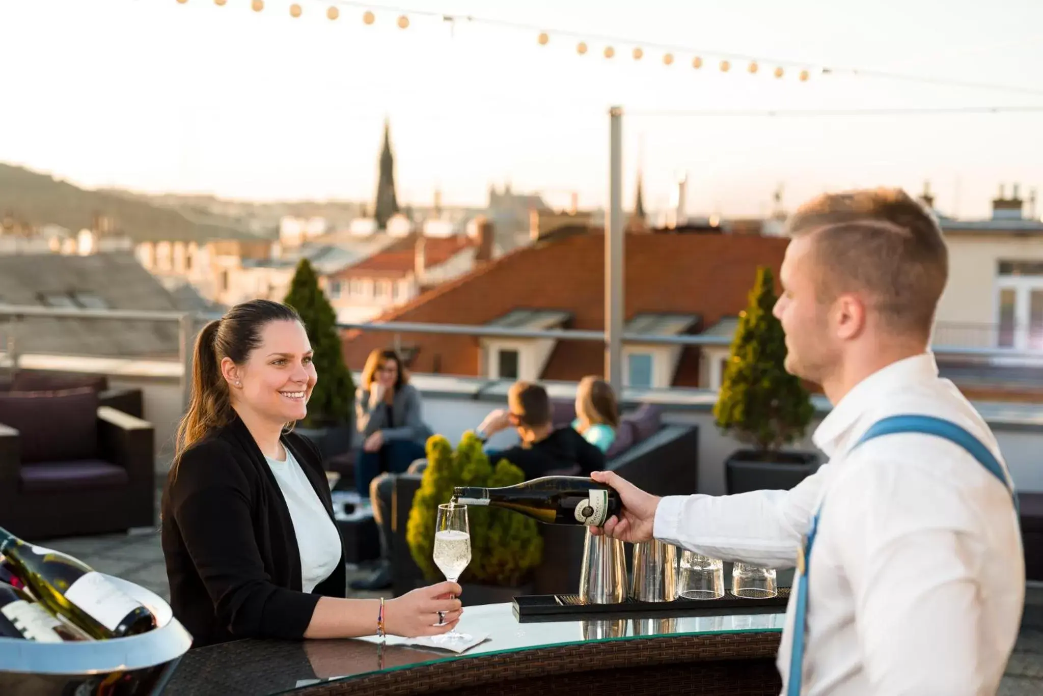 People in Novotel Praha Wenceslas Square