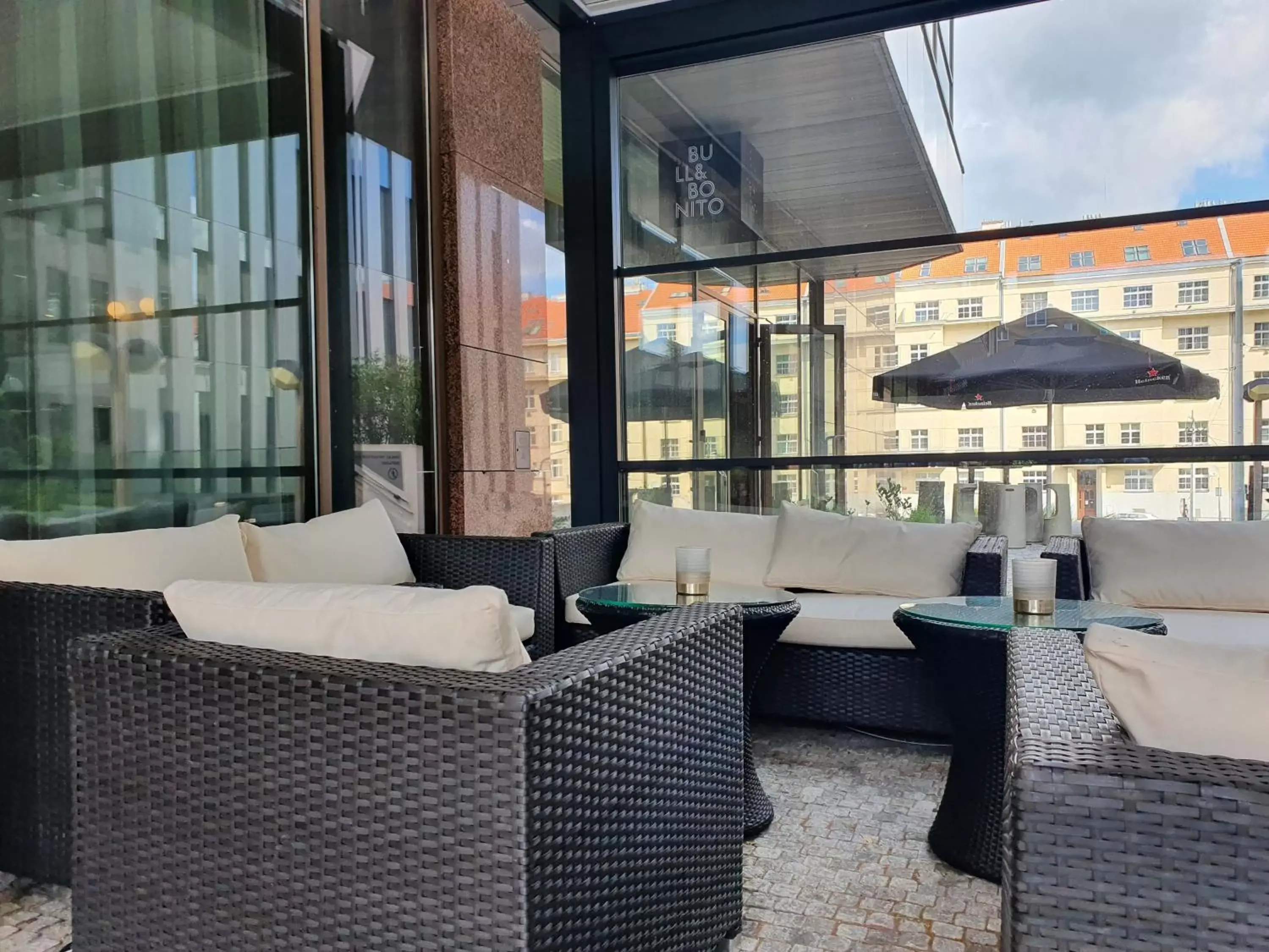 Patio in Vienna House by Wyndham Diplomat Prague