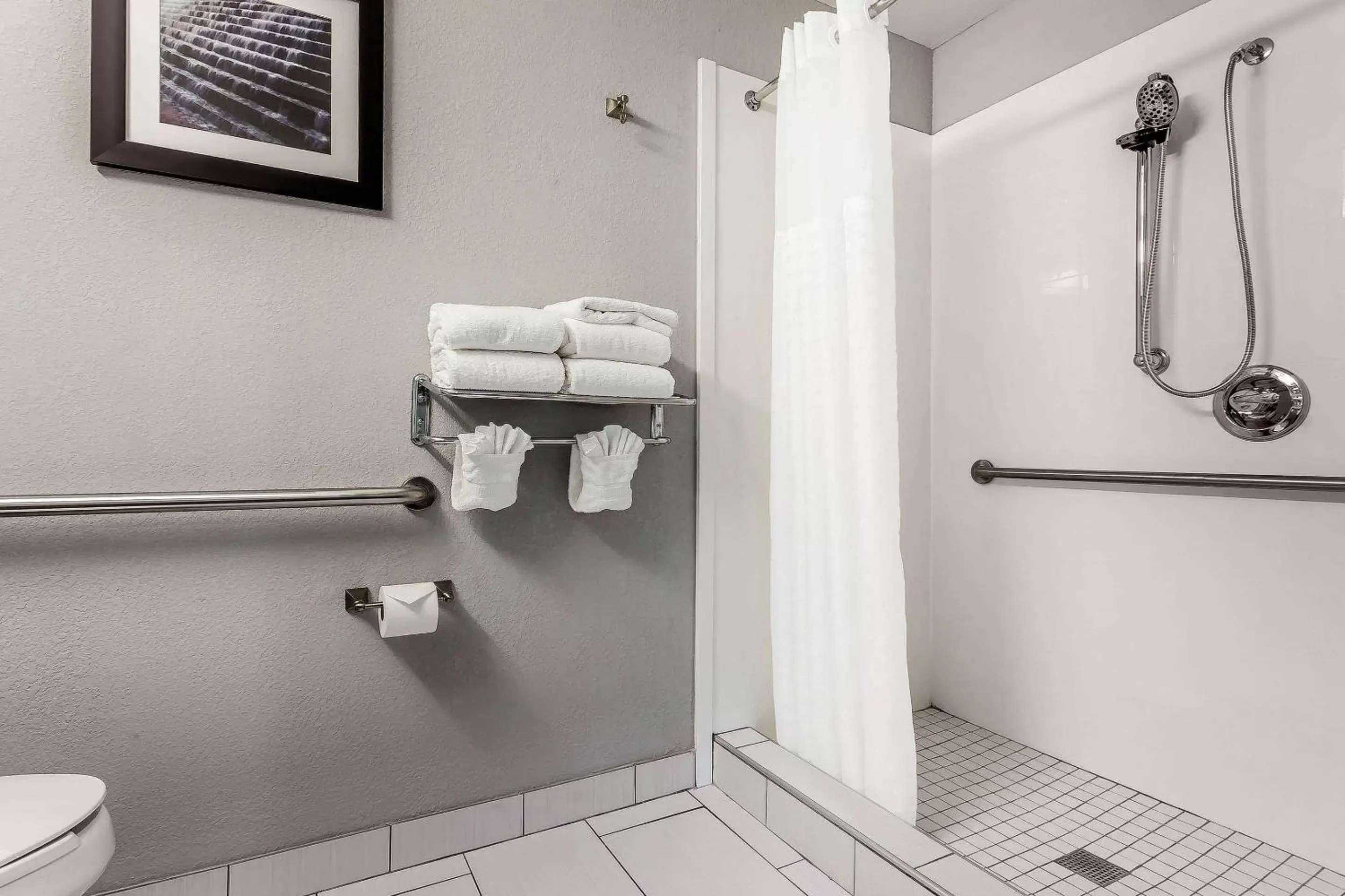 Bathroom in Quality Suites Pineville - Charlotte