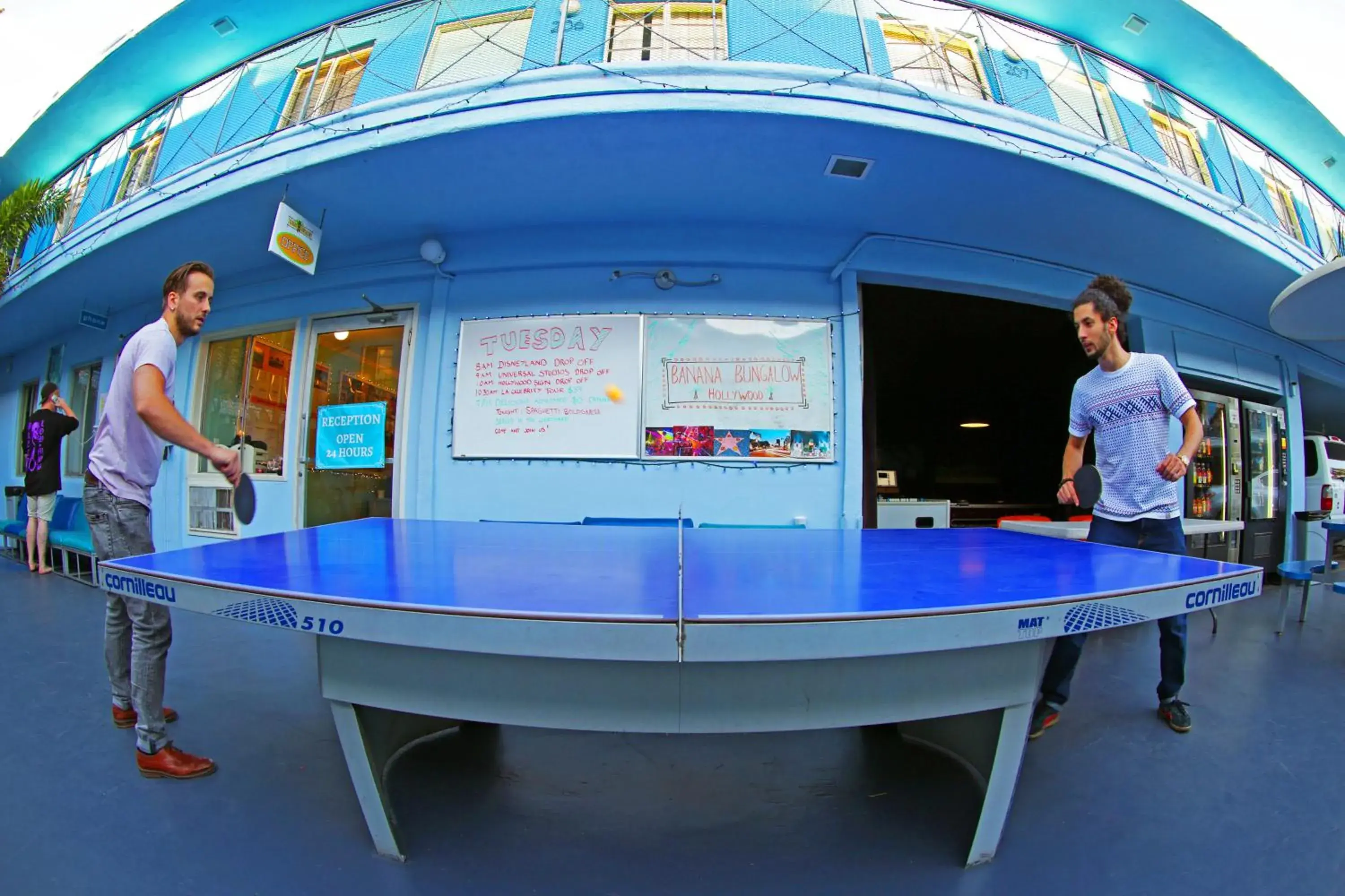 Table tennis in Banana Bungalow Hollywood Hotel & Hostel