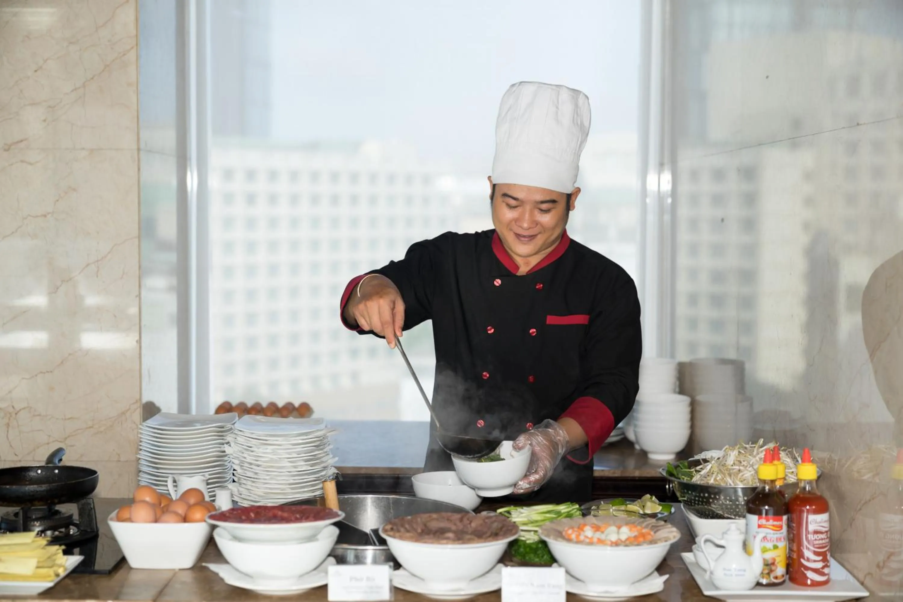 Buffet breakfast in Nhat Ha Maison Hotel formerly Nhat Ha 1 Hotel