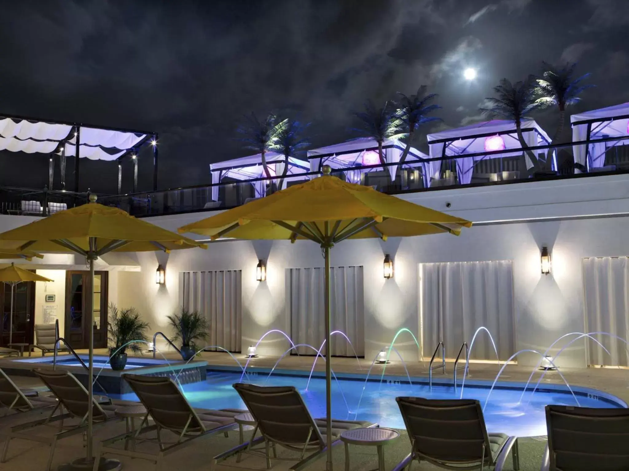 Pool view in The Pearl Hotel Pool view in The Pearl Hotel