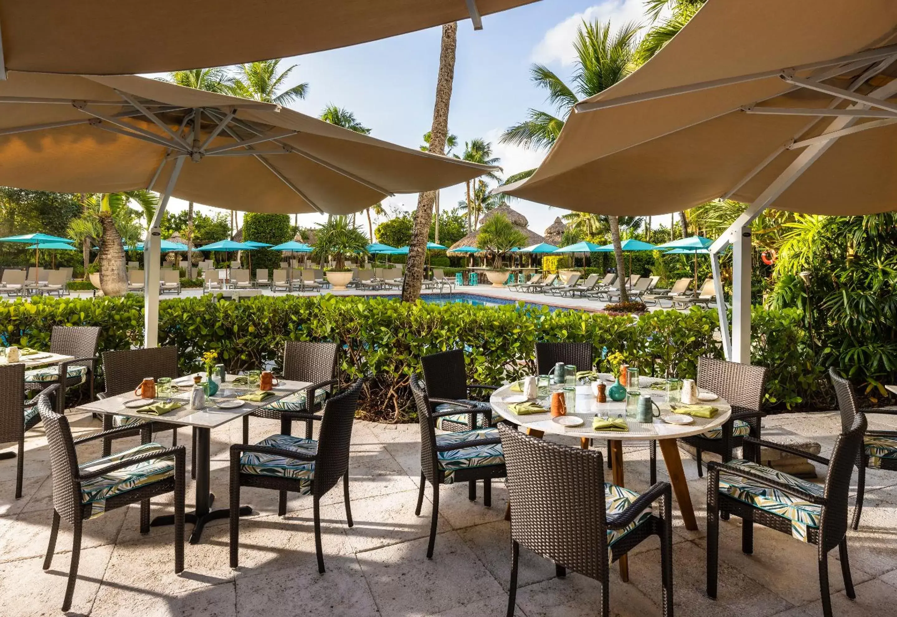 Patio, Restaurant/Places to Eat in The Palms Hotel & Spa