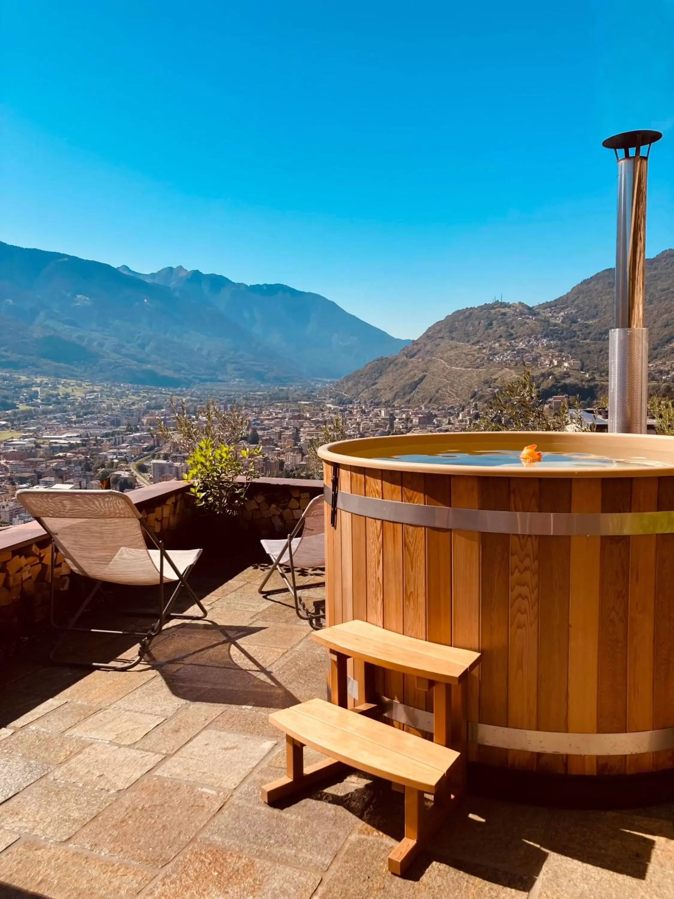 Swimming pool, Mountain View in SUITE&BREAKFAST Cà Rossa