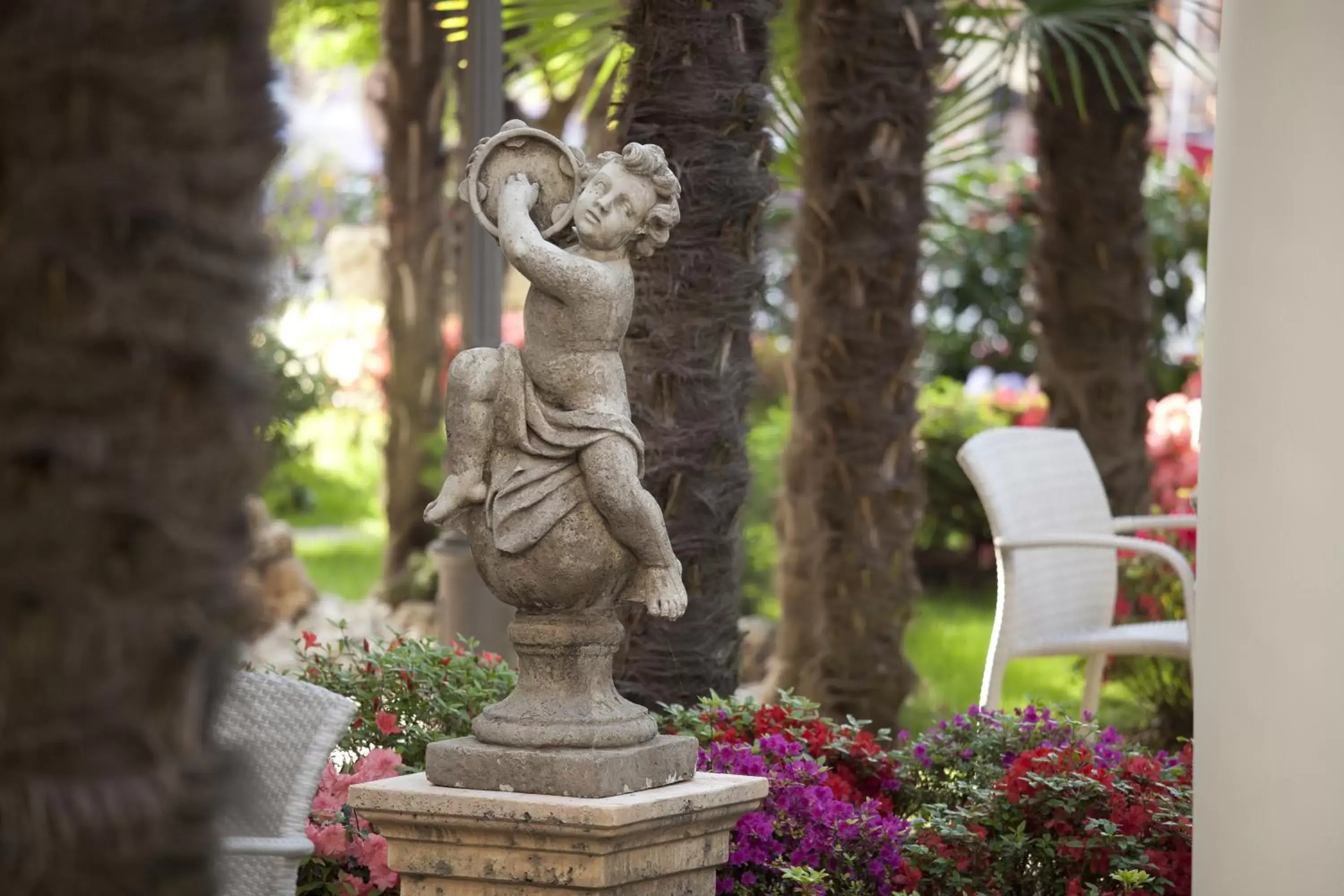 Decorative detail, Garden in Grand Hotel Trieste & Victoria