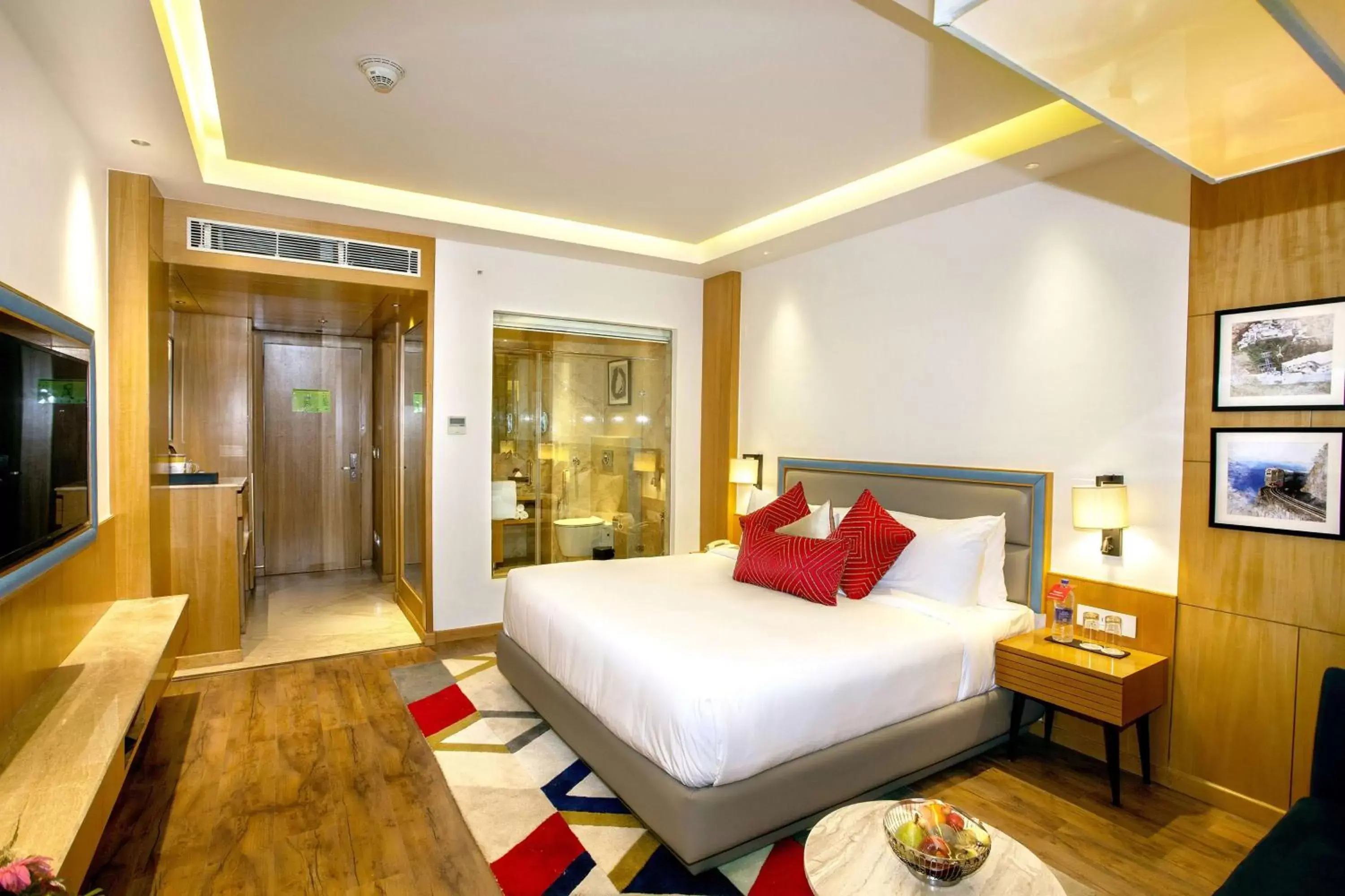 Bedroom, Bed in Ramada by Wyndham Katra Station Road