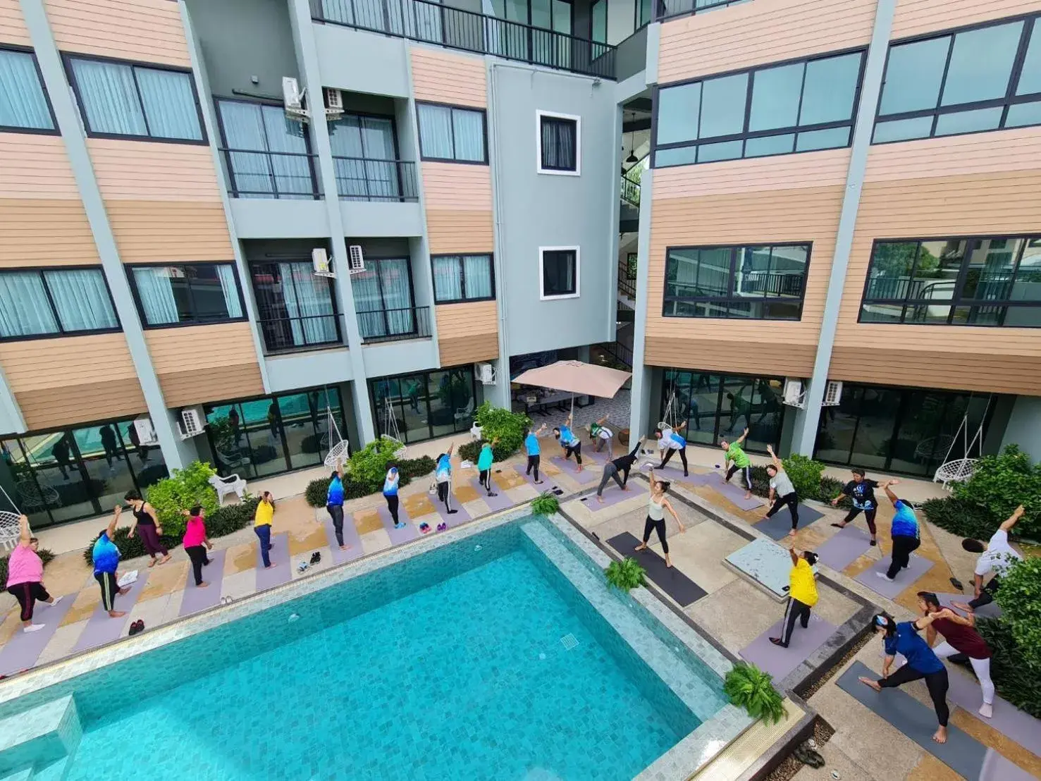 Pool view in Phuket Airport Place Pool view in Phuket Airport Place