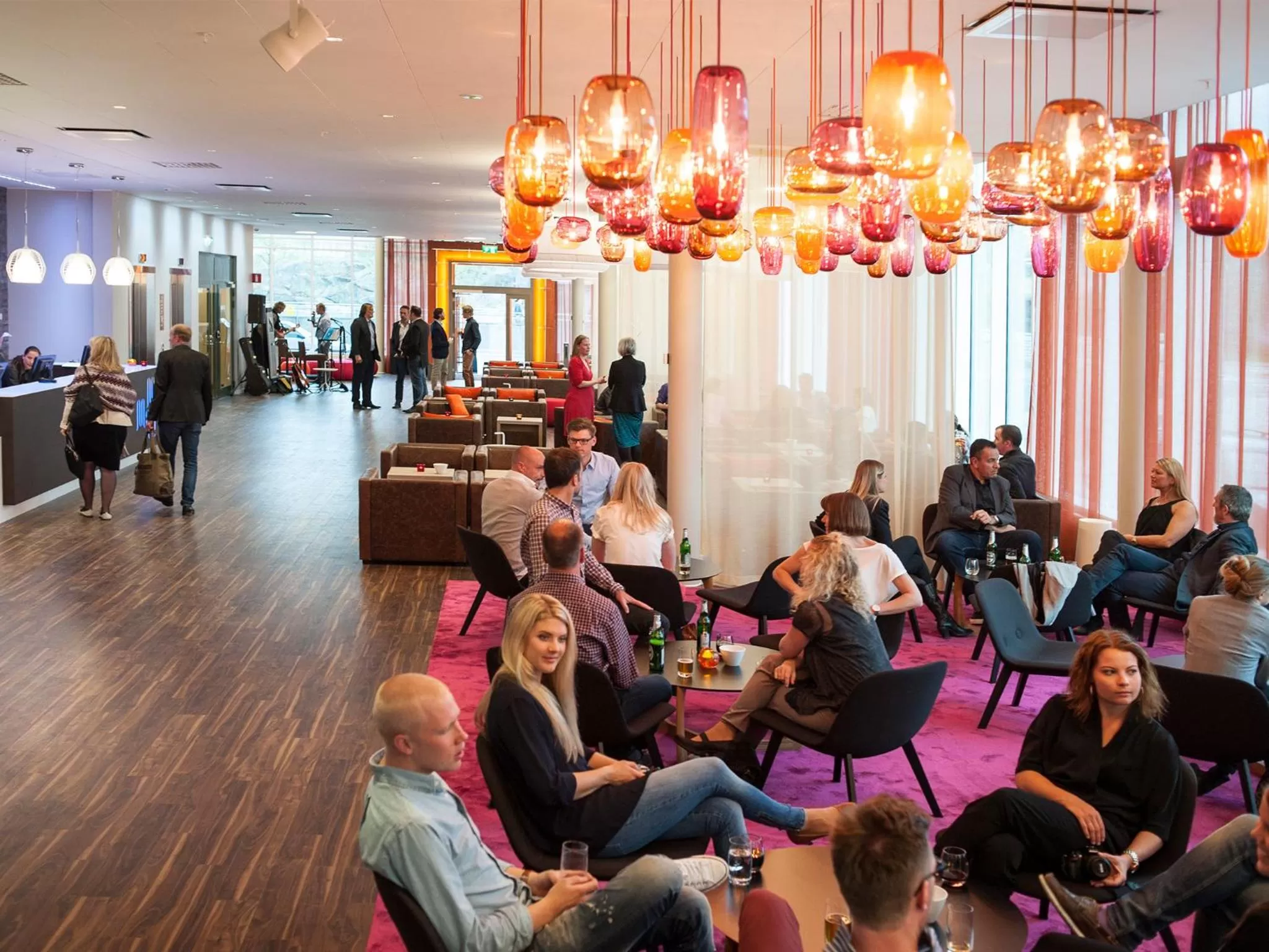 People in Motel L Hammarby Sjöstad