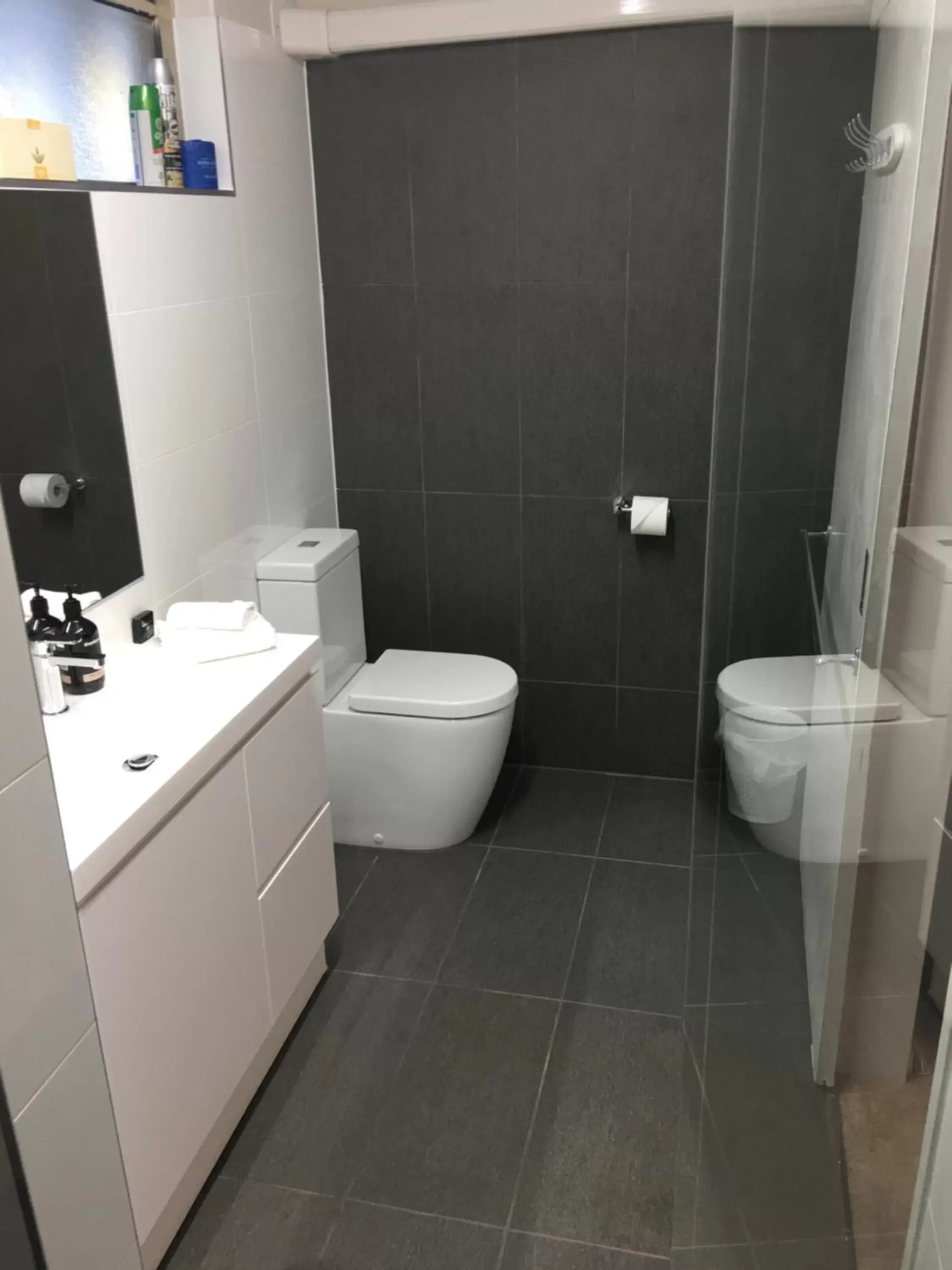Toilet, Bathroom in Black Forest Motel