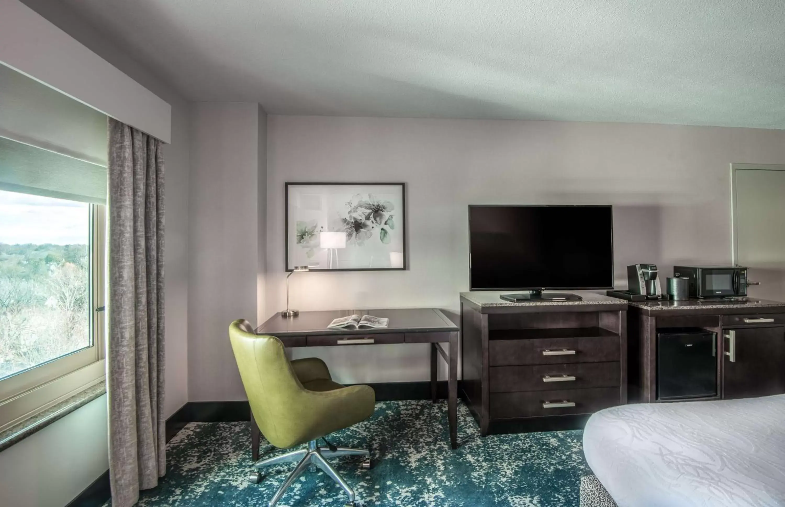 Bedroom, TV/Entertainment Center in Hilton Garden Inn Bethesda Downtown