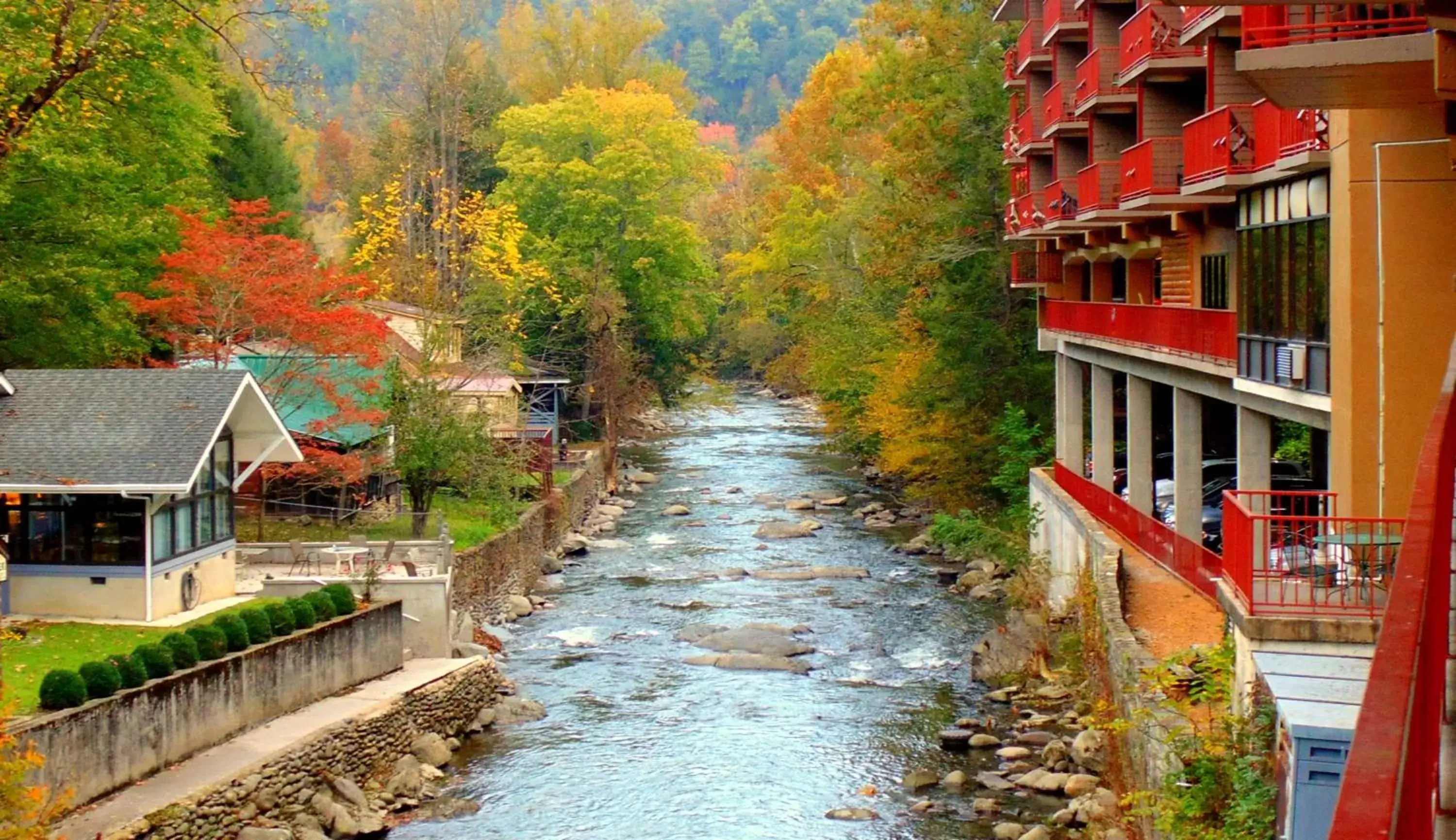 River view in Baymont by Wyndham Gatlinburg On The River River view in Baymont by Wyndham Gatlinburg On The River