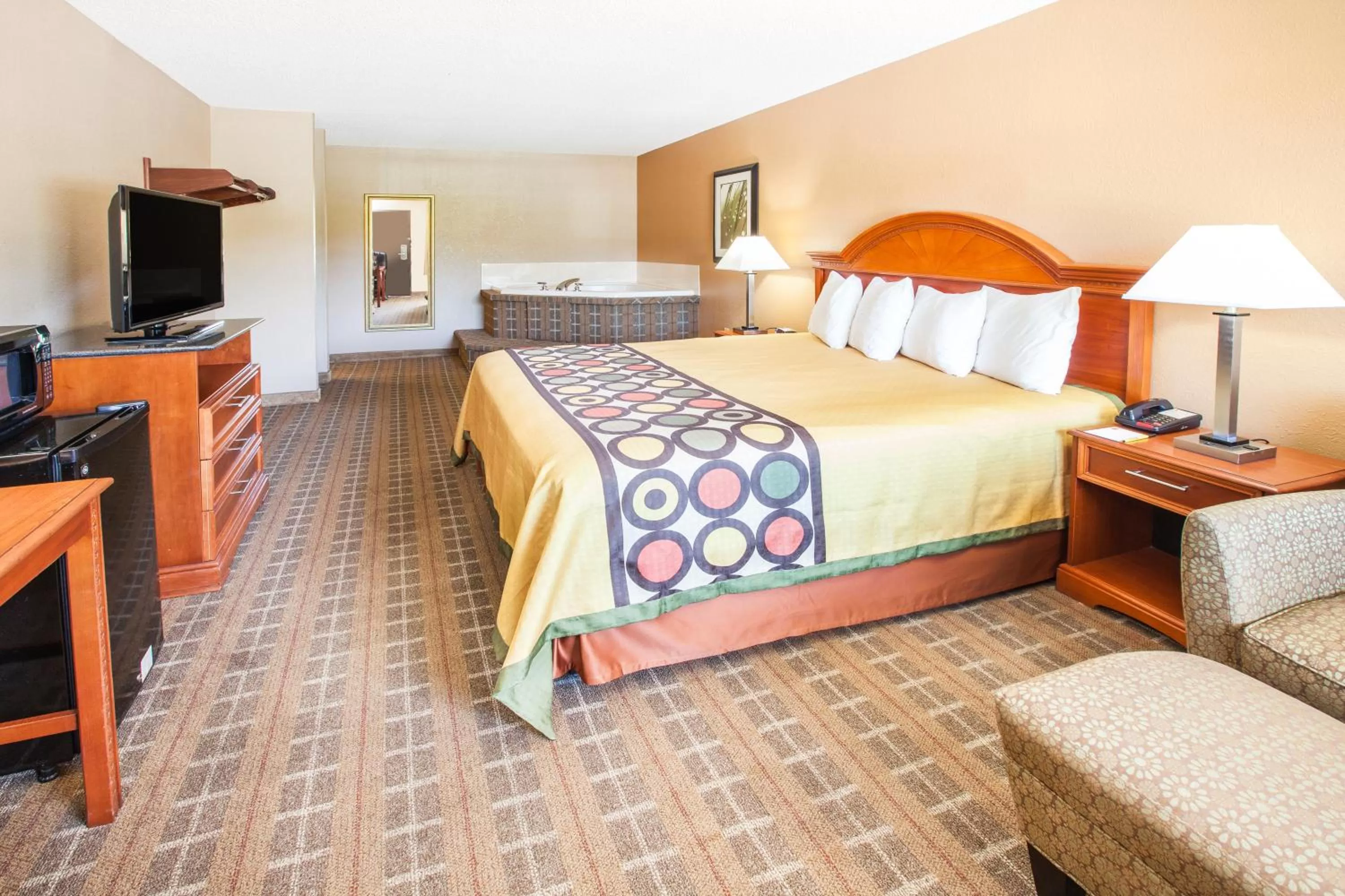 Bed in Super 8 by Wyndham Clinton