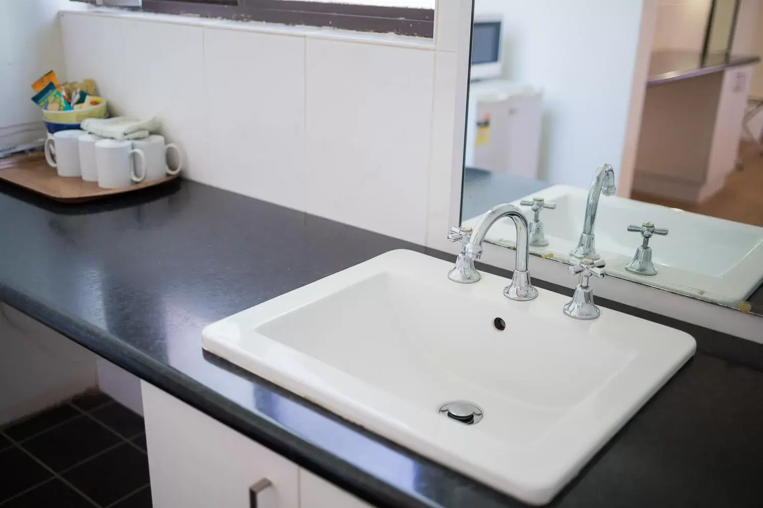 Bathroom in Plainsman Motel