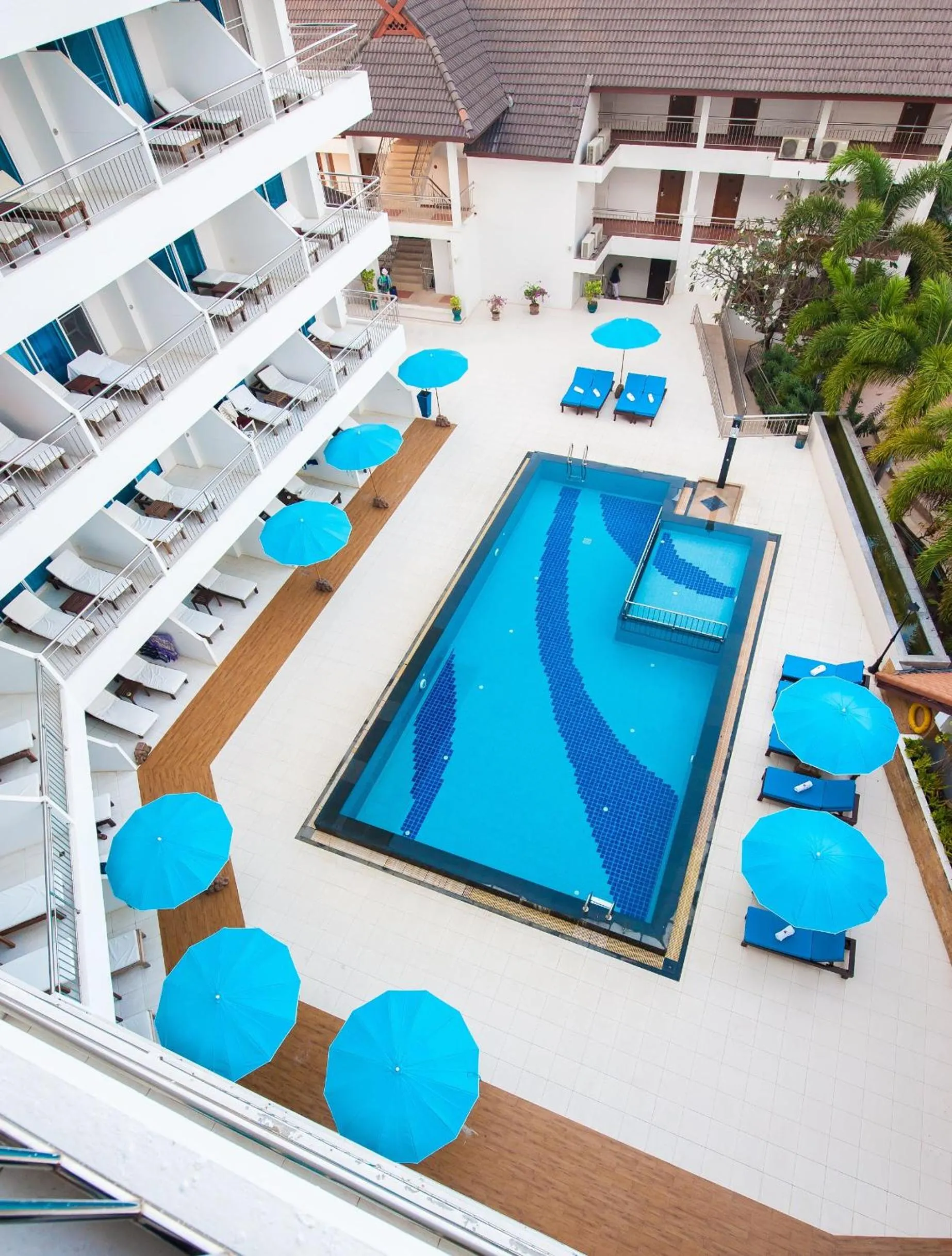 Pool view in Pinnacle Grand Jomtien Resort and Beach Club