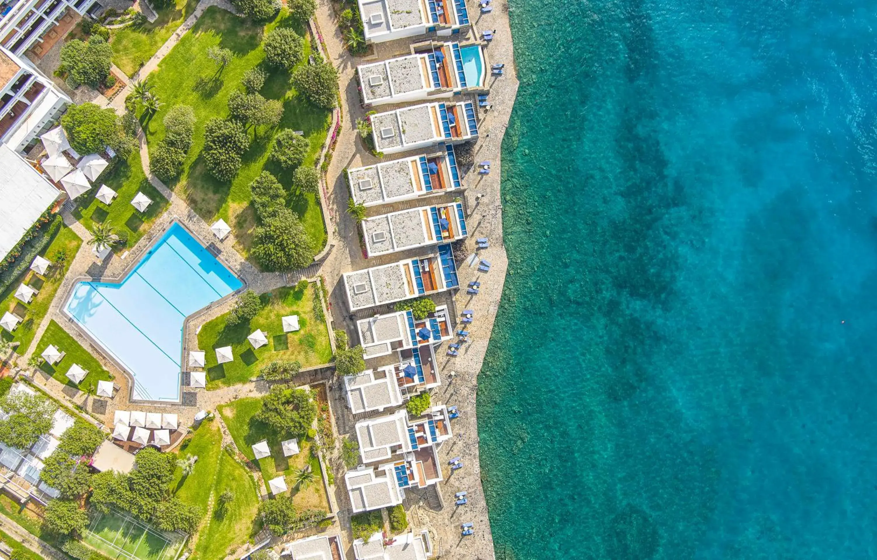 Swimming pool, Bird's-eye View in Elounda Beach Hotel & Villas, a Member of the Leading Hotels of the World