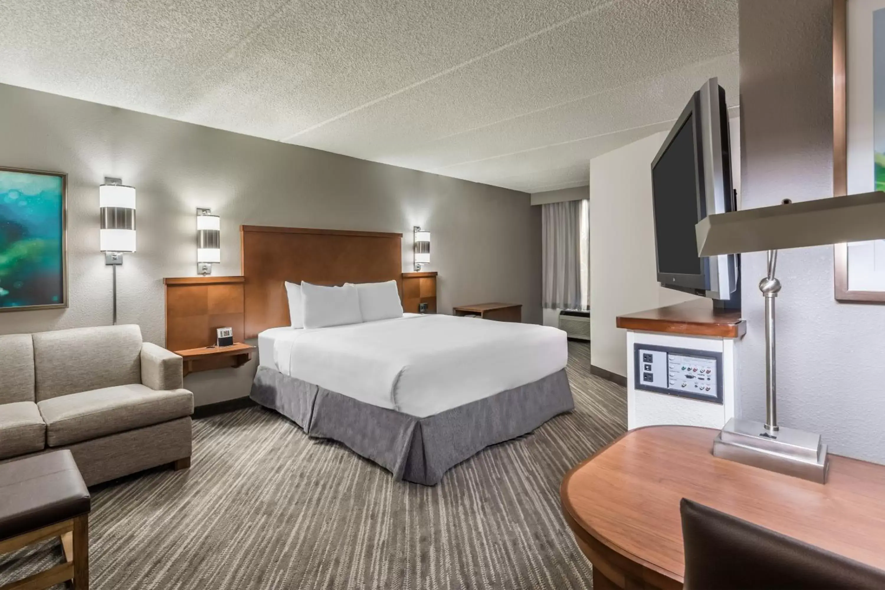King Room with Roll-In Shower - Disability Access in Hyatt Place Atlanta Duluth Johns Creek