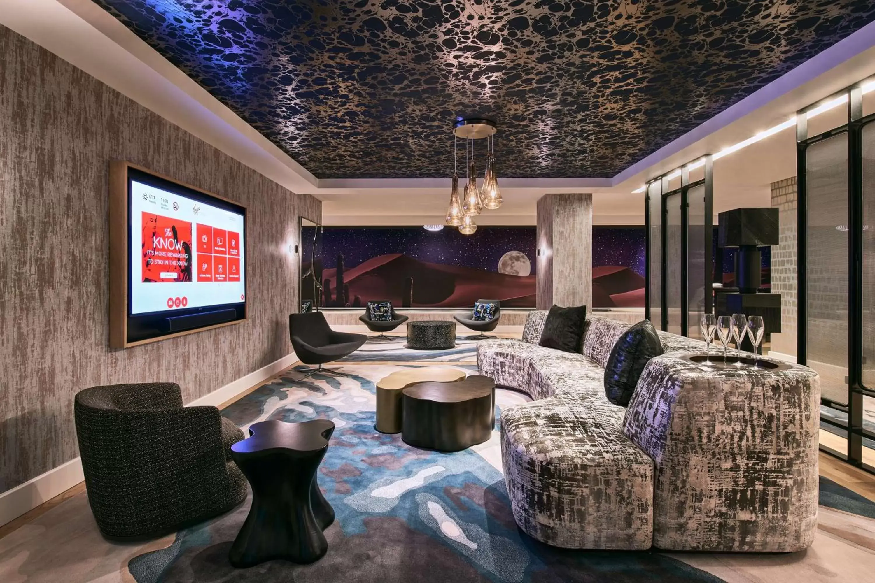 Lobby or reception, Seating Area in Virgin Hotels Las Vegas, Curio Collection by Hilton