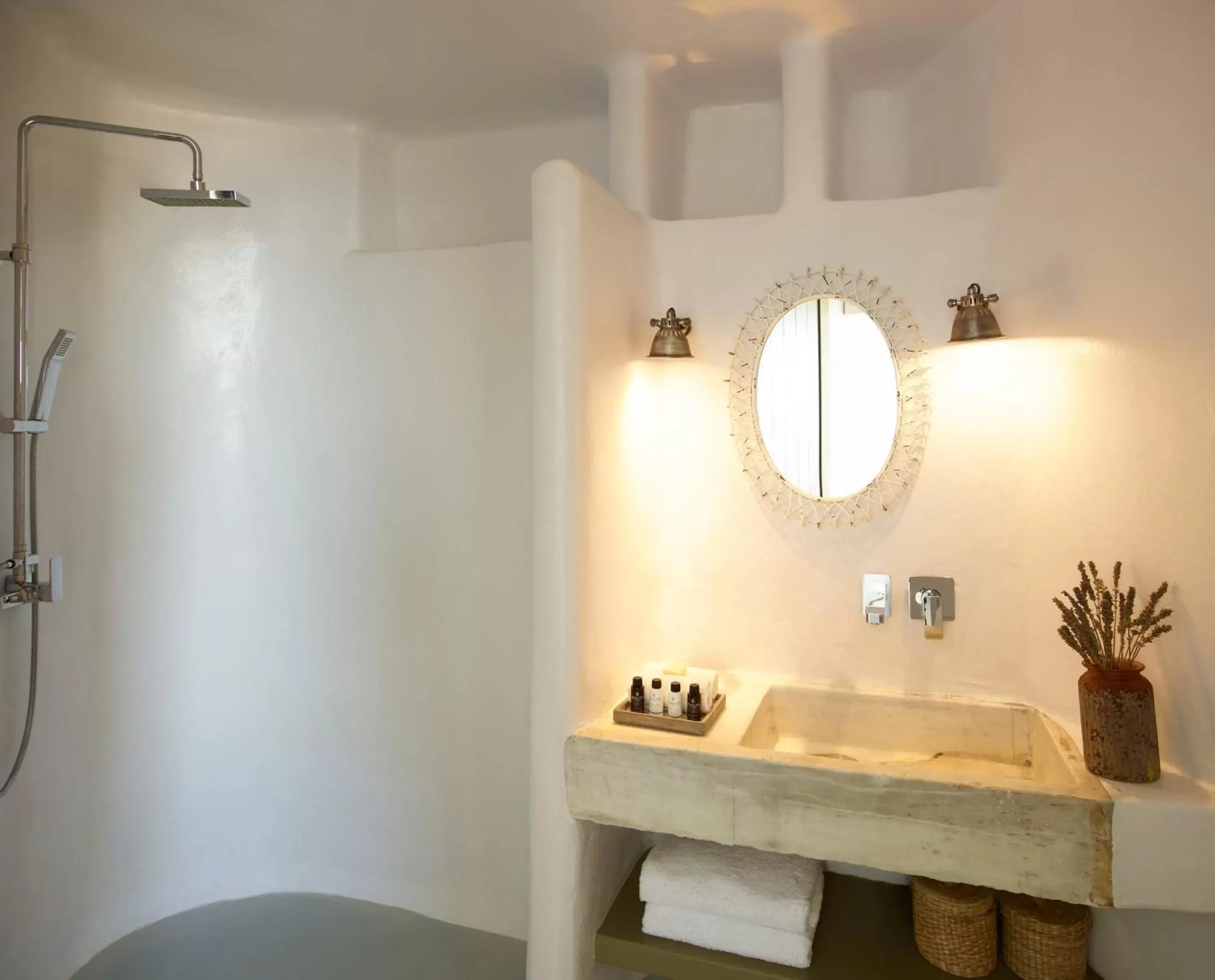 Shower, Bathroom in Aeolis Tinos Suites