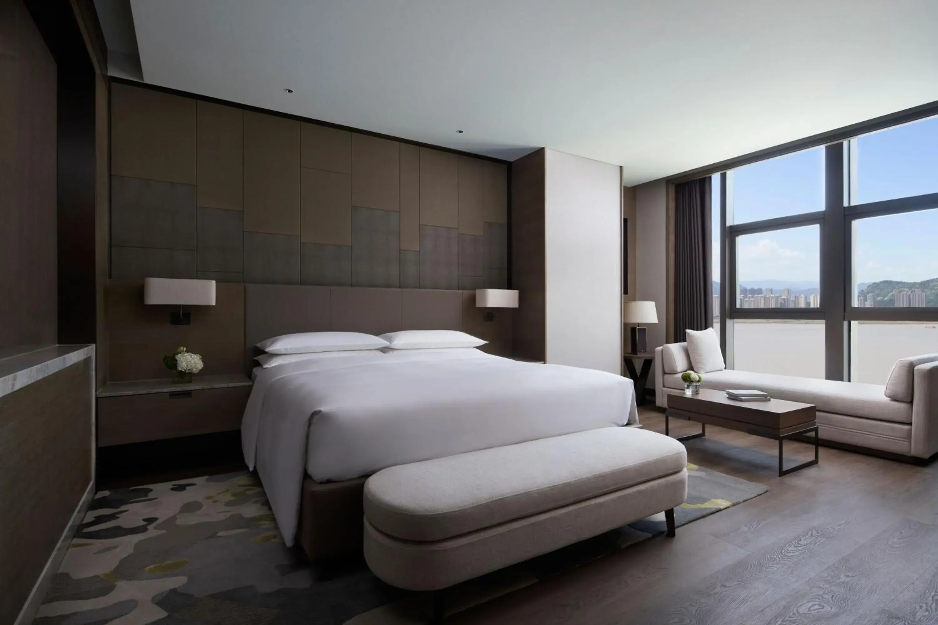 Bedroom, Bed in Wenzhou Marriott Hotel