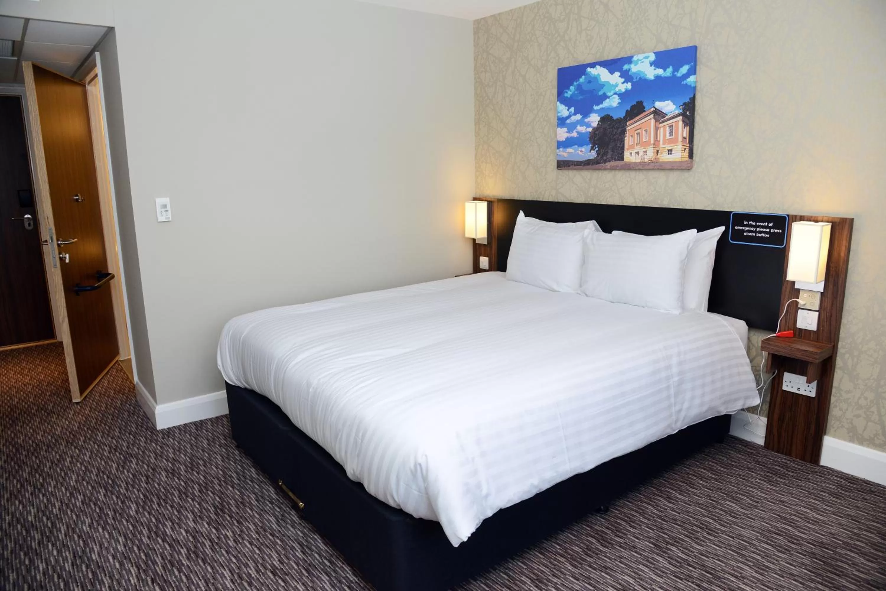 Bedroom, Bed in Woodcocks, Lincoln by Marston's Inns