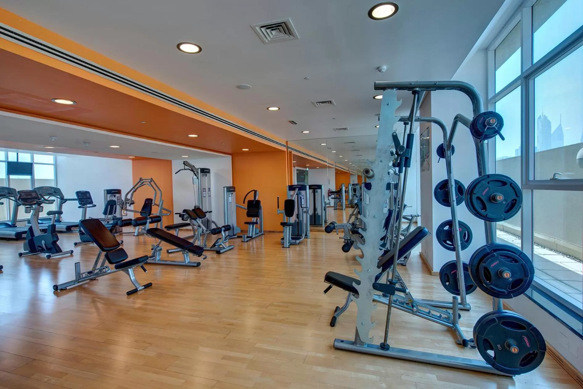 Fitness centre/facilities in Al Khoory Executive Hotel, Al Wasl
