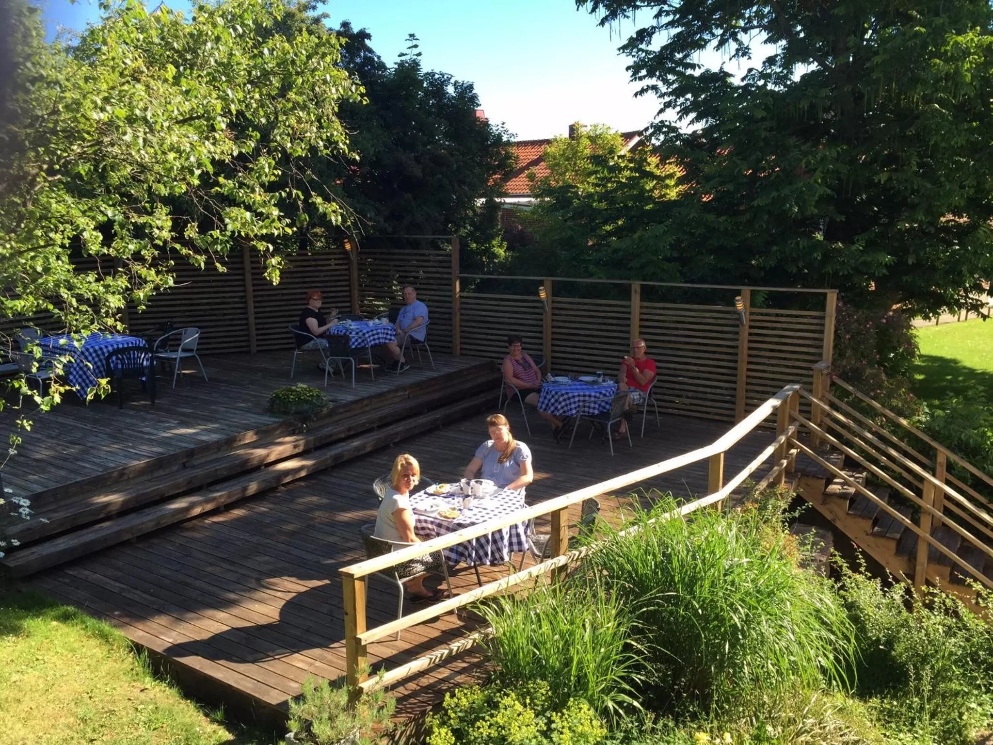 Patio in Aurora Bed & Breakfast