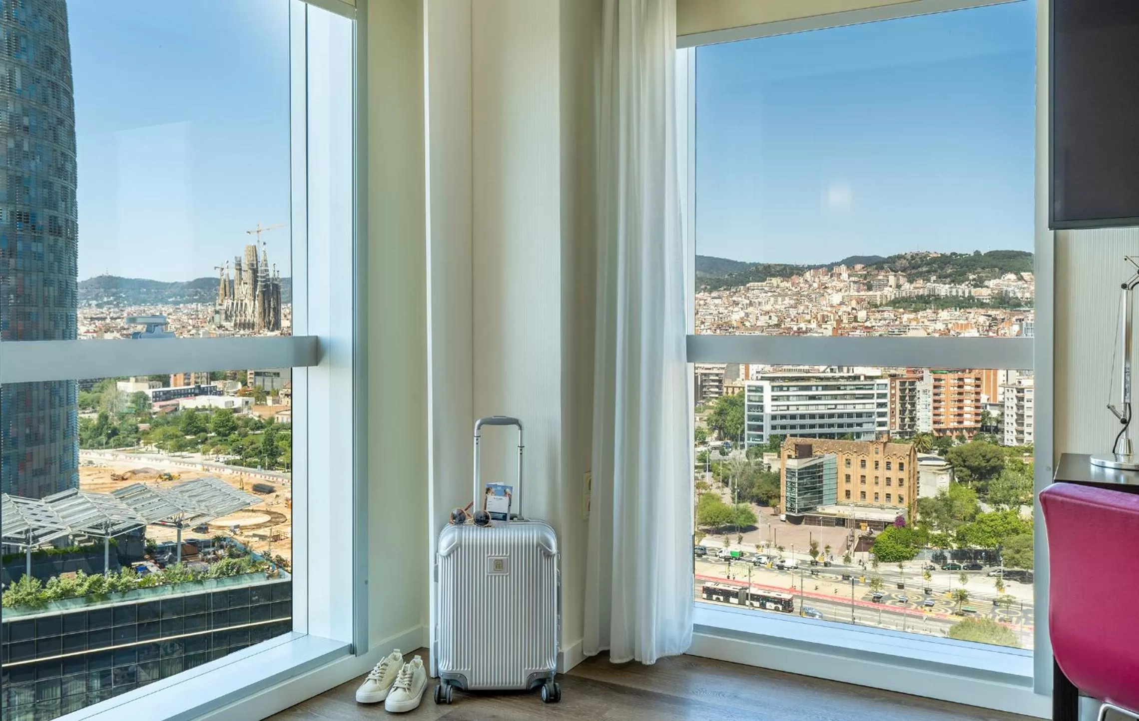City view in Novotel Barcelona City