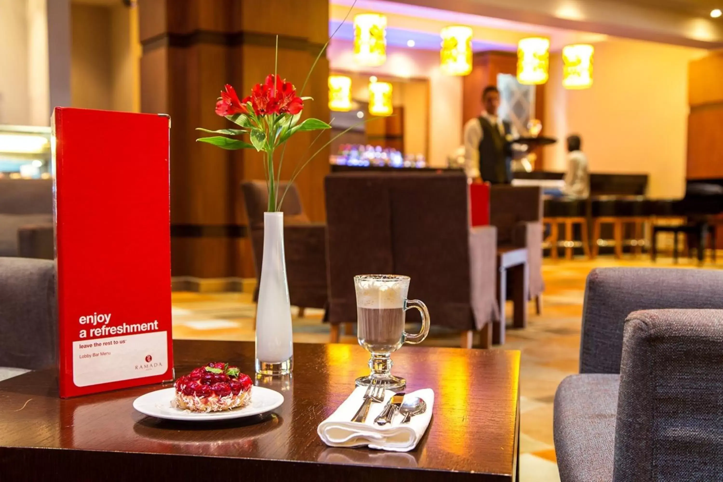 Lounge or bar, Restaurant/Places to Eat in Ramada by Wyndham Sofia City Center