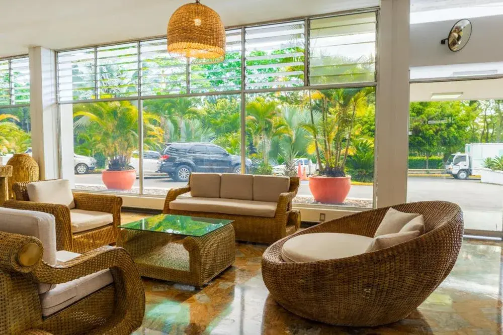 Seating area, Lobby/Reception in Hotel del Llano