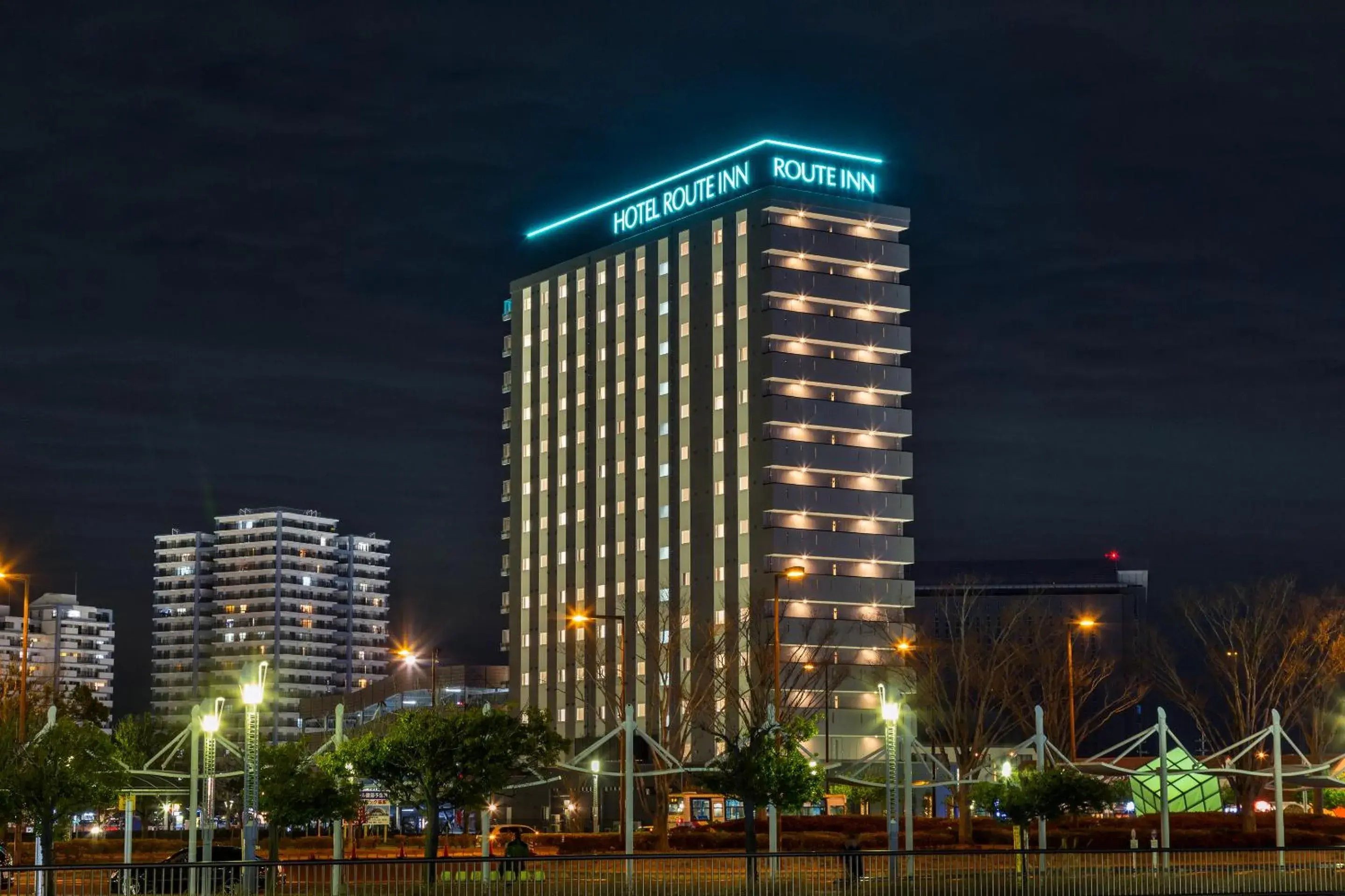 Property building in Hotel Route Inn Chiba Newtown Chuo Ekimae - Narita Airport Access Line