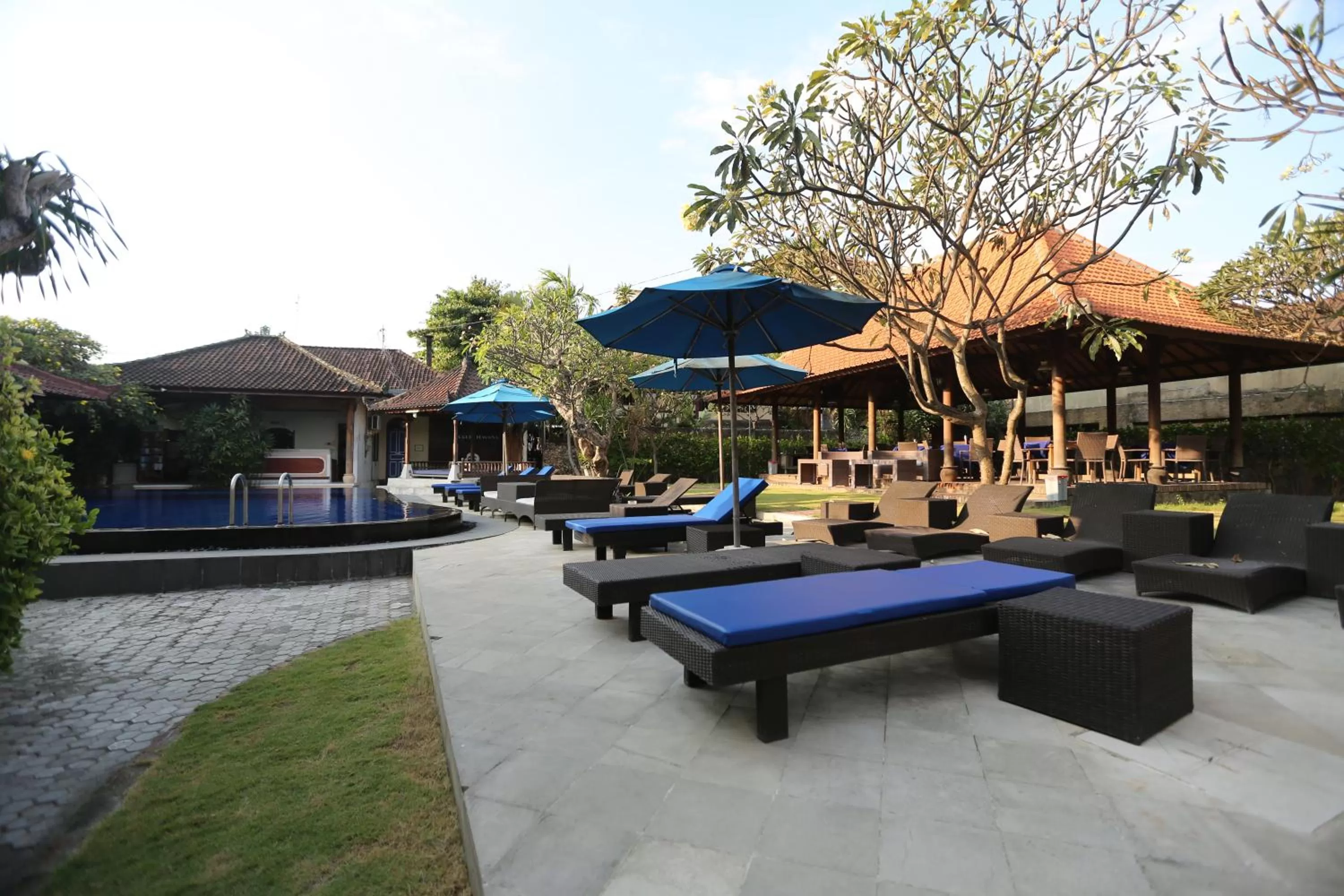 Swimming pool in Fat Yogi Cottages